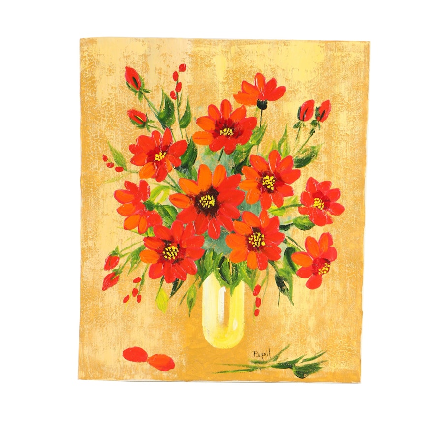 Oil Painting of Flowers