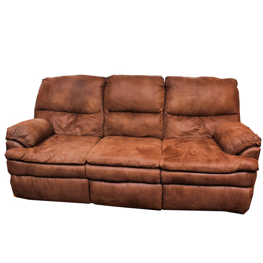 Microsuede Recliner Sofa