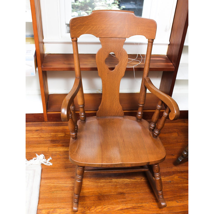 Vintage Oak Rocking Chair