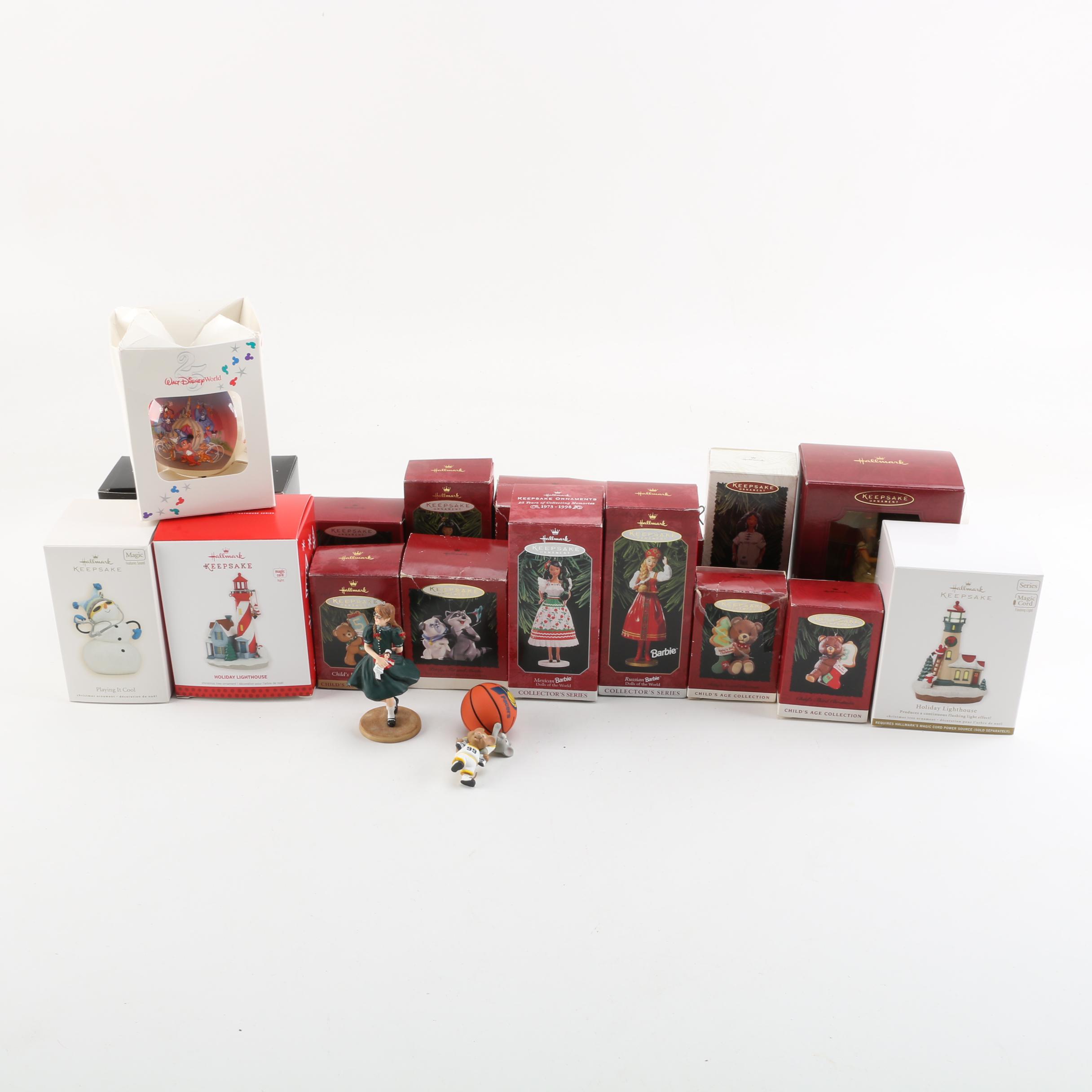 Christmas Ornaments Including Disney and Hallmark Keepsake