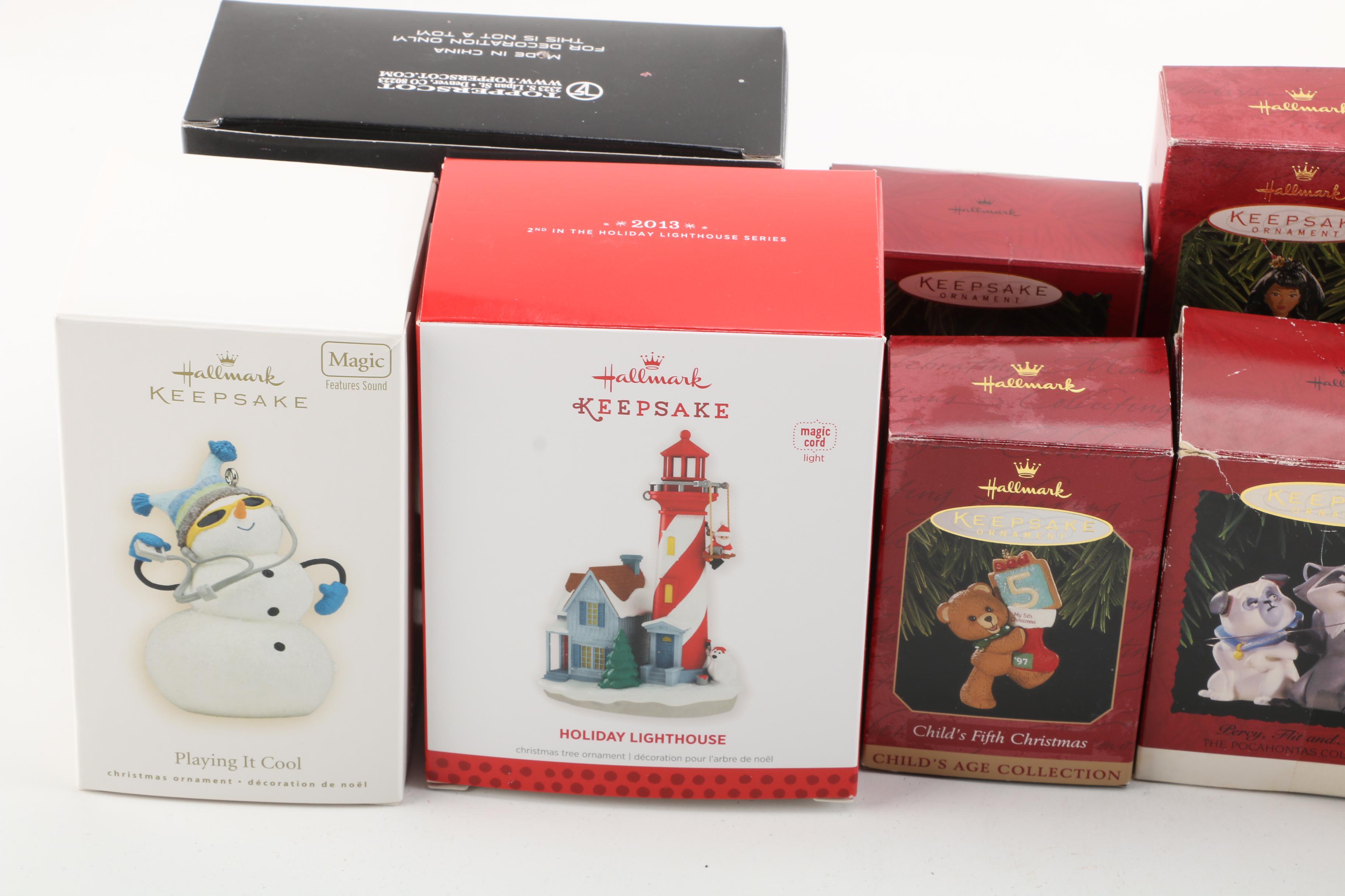Christmas Ornaments Including Disney and Hallmark Keepsake