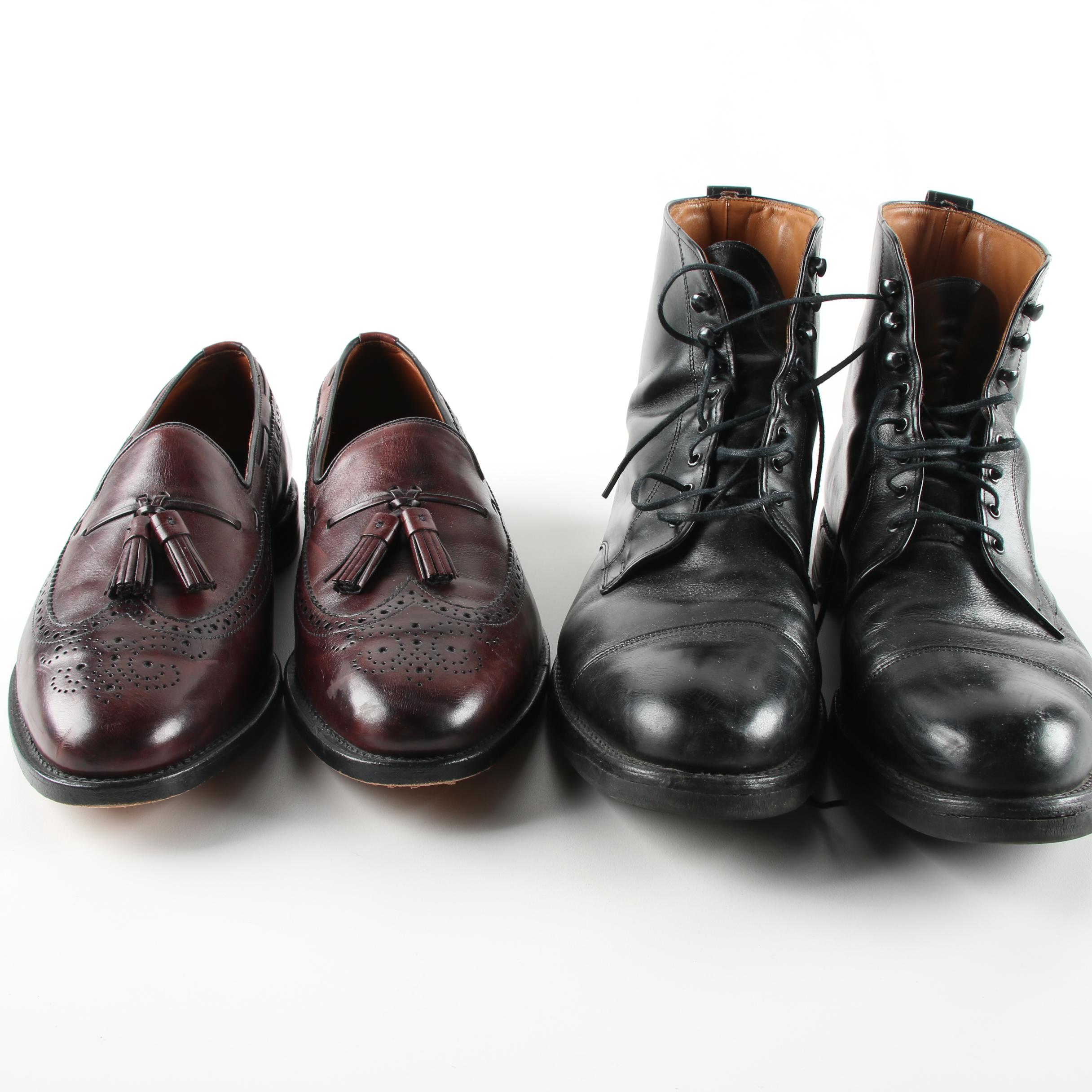 Men's Allen Edmonds Manchester Leather Loafers and Andover Leather Boots