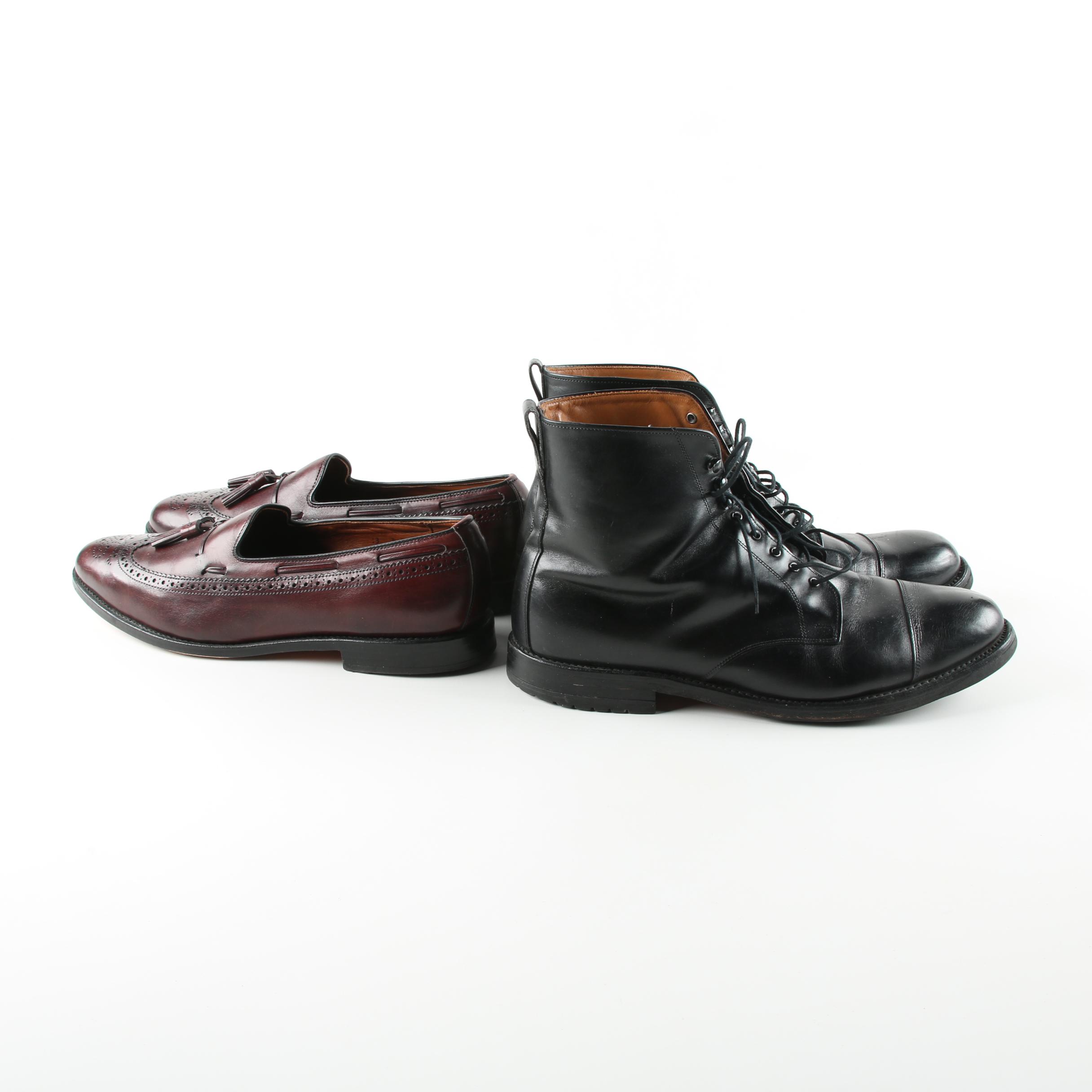 Men's Allen Edmonds Manchester Leather Loafers and Andover Leather Boots