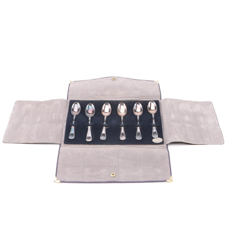 Argento Italian 800 Silver Demitasse Spoon Set