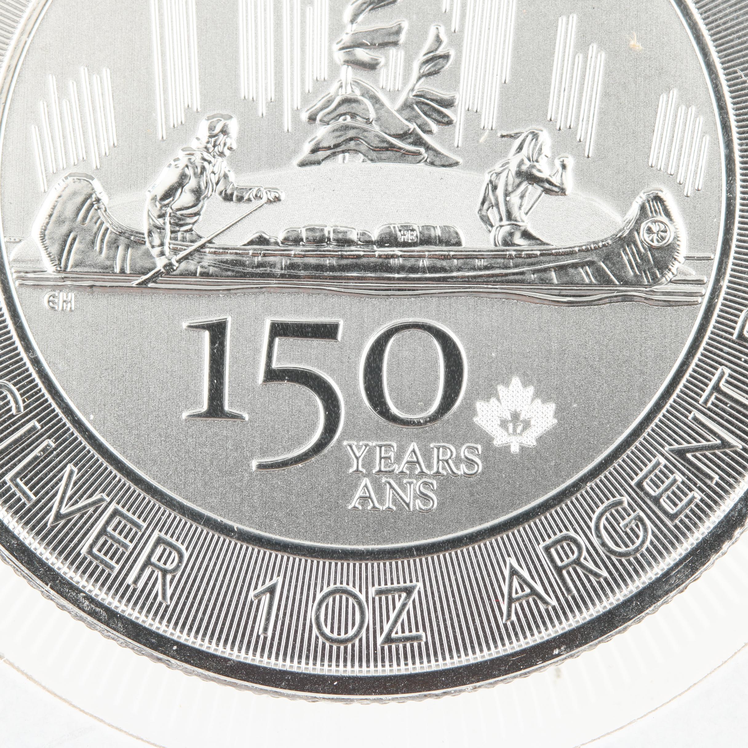 2017 Canadian 150th Anniversary Commemorative $5 Maple Leaf