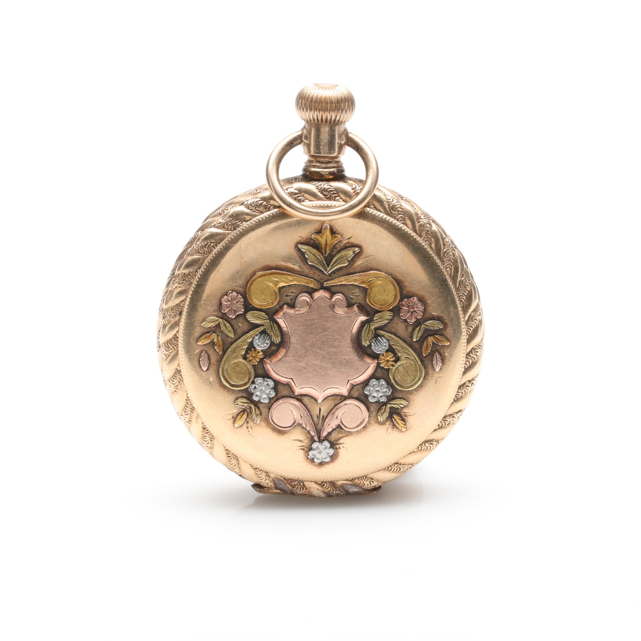 Antique American Waltham Gold Filled Hunting Case Pocket Watch