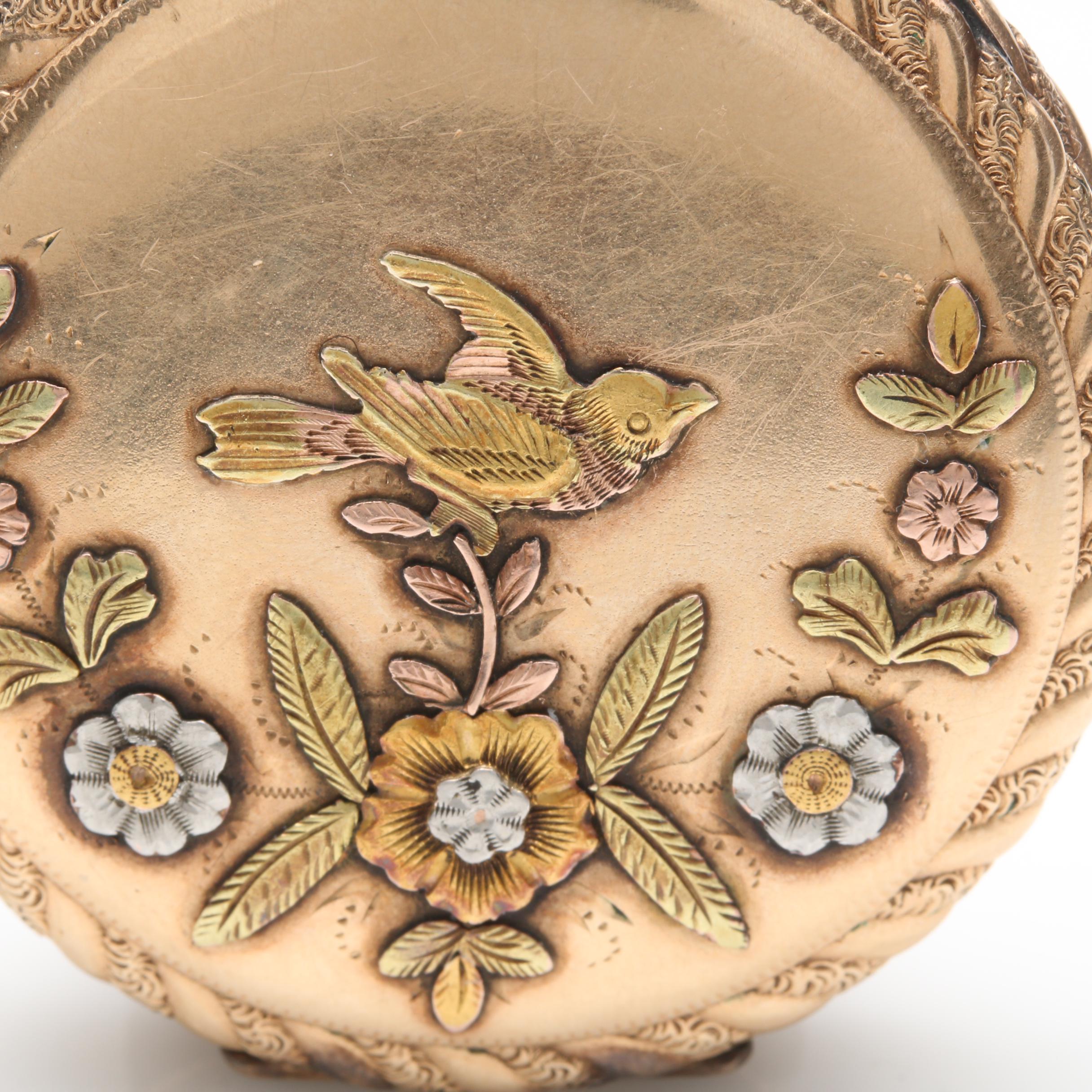 Antique American Waltham Gold Filled Hunting Case Pocket Watch