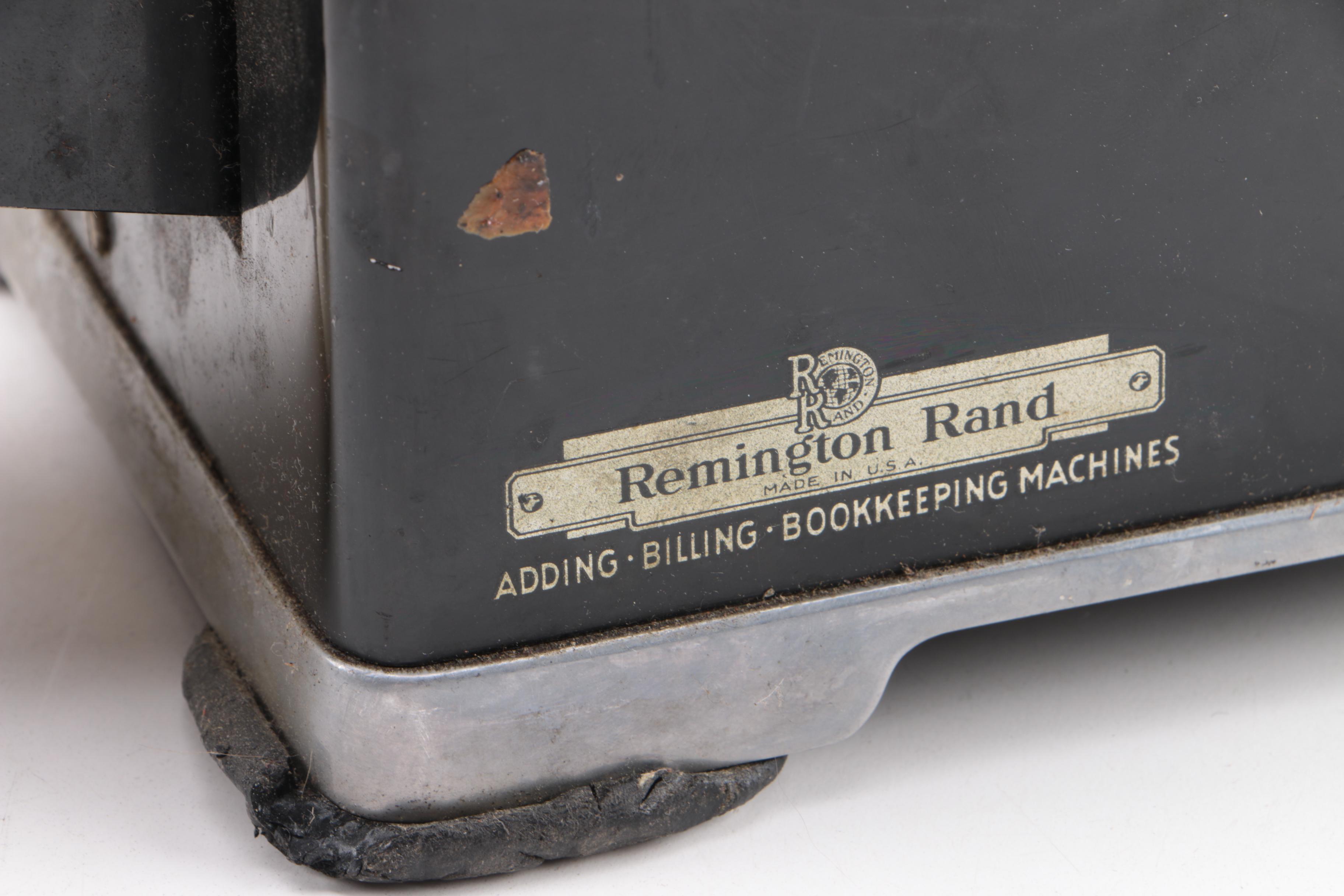 Hedman Check Protector and Remington Rand Adding Machine