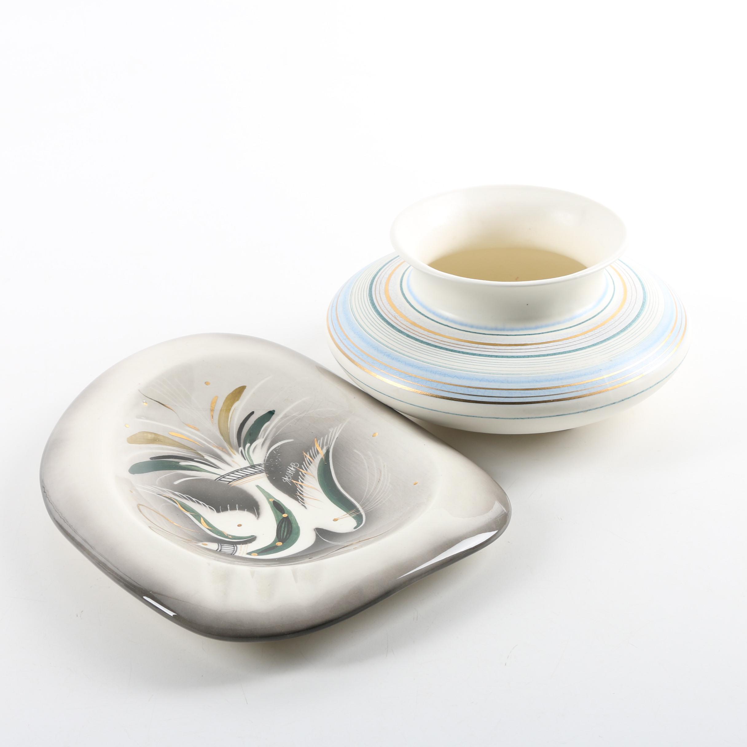 Mid Century Modern Sascha Brastoff Ceramic Dishes