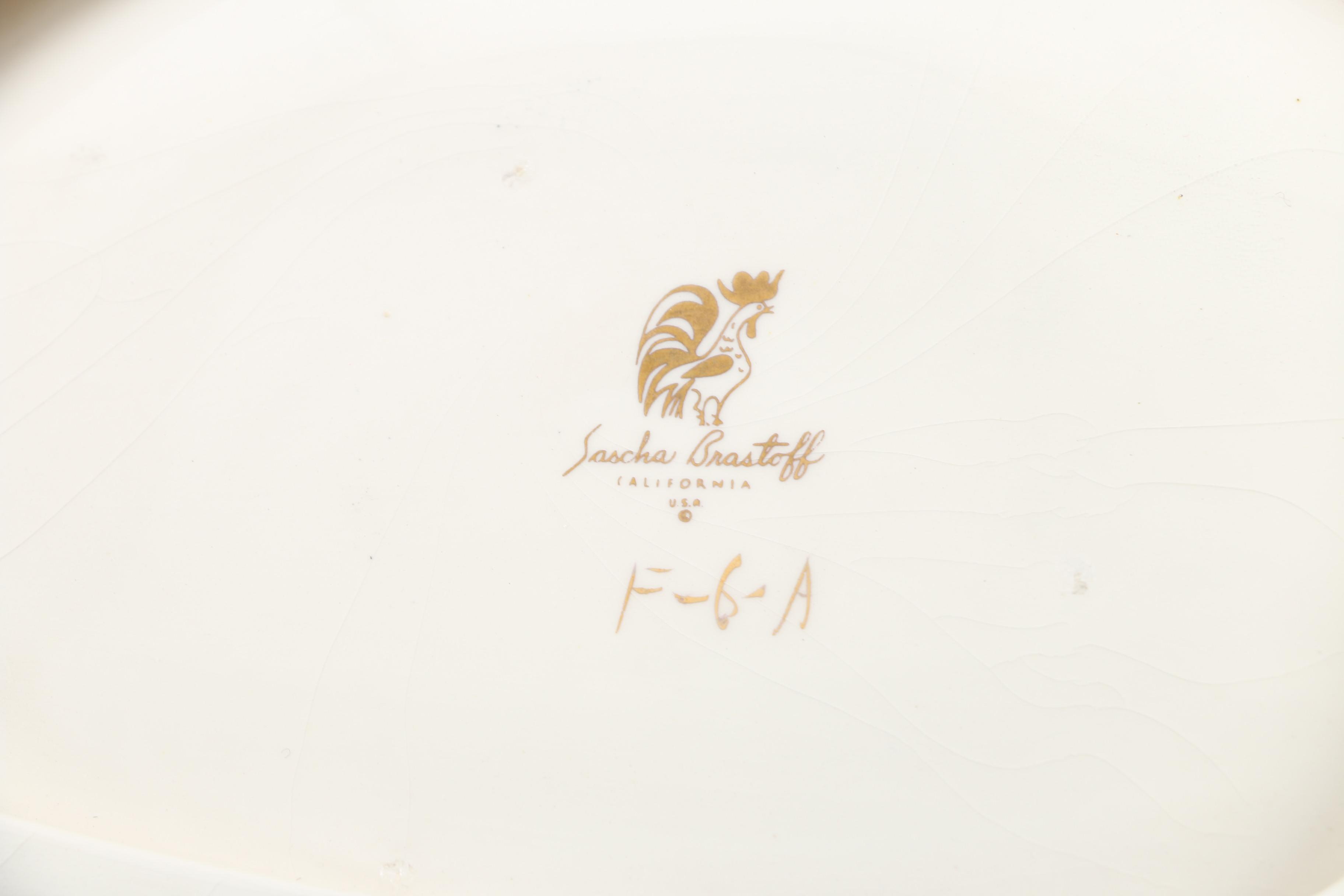 Mid Century Modern Sascha Brastoff Ceramic Dishes