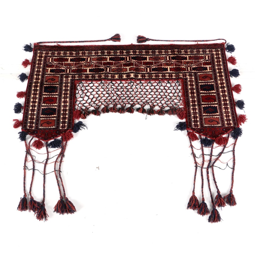 Rare Hand-Knotted Turkmen Tekke Khalyk (Camel Tack)