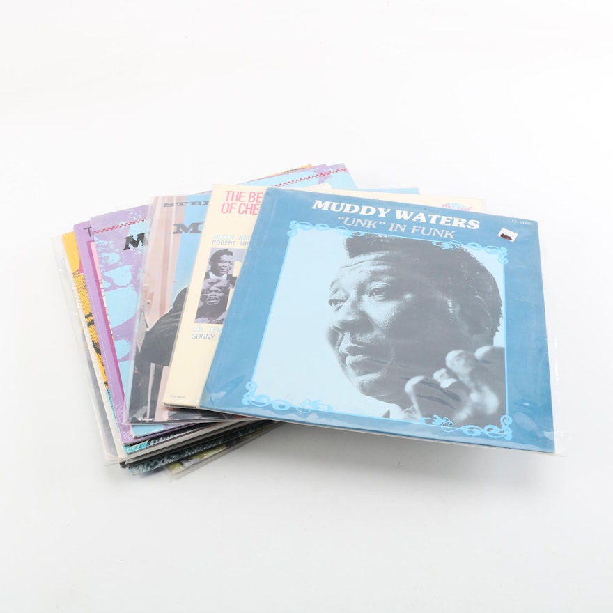 Fifteen Blues Records including Muddy Waters