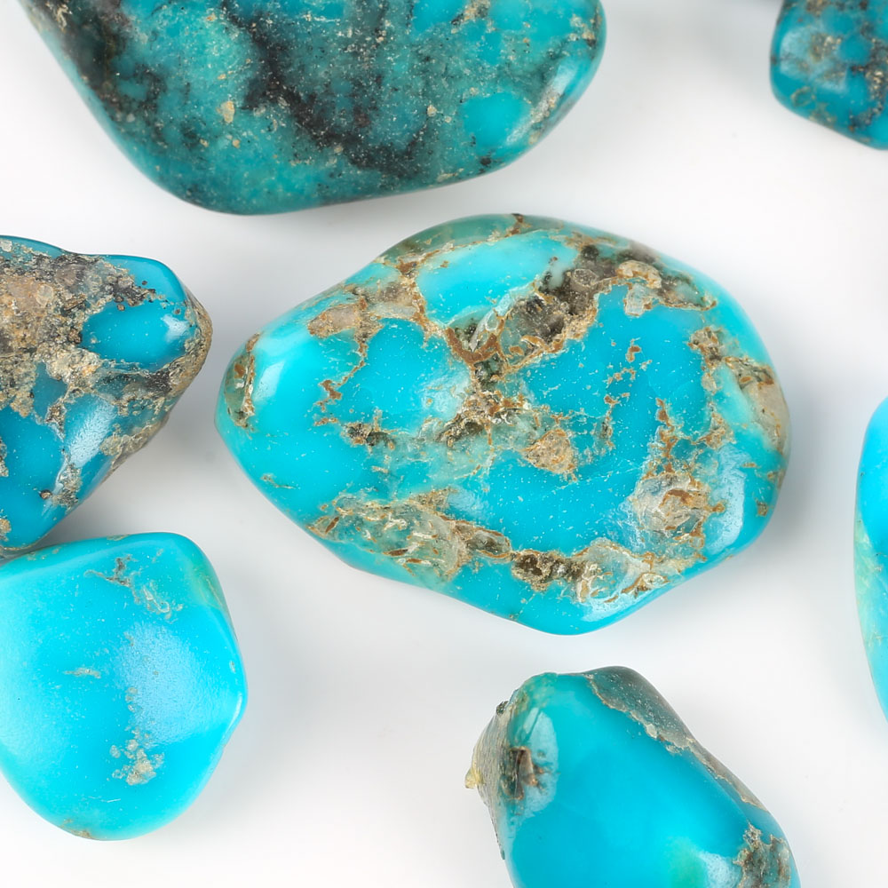 Loose Tumbled Turquoise Stones