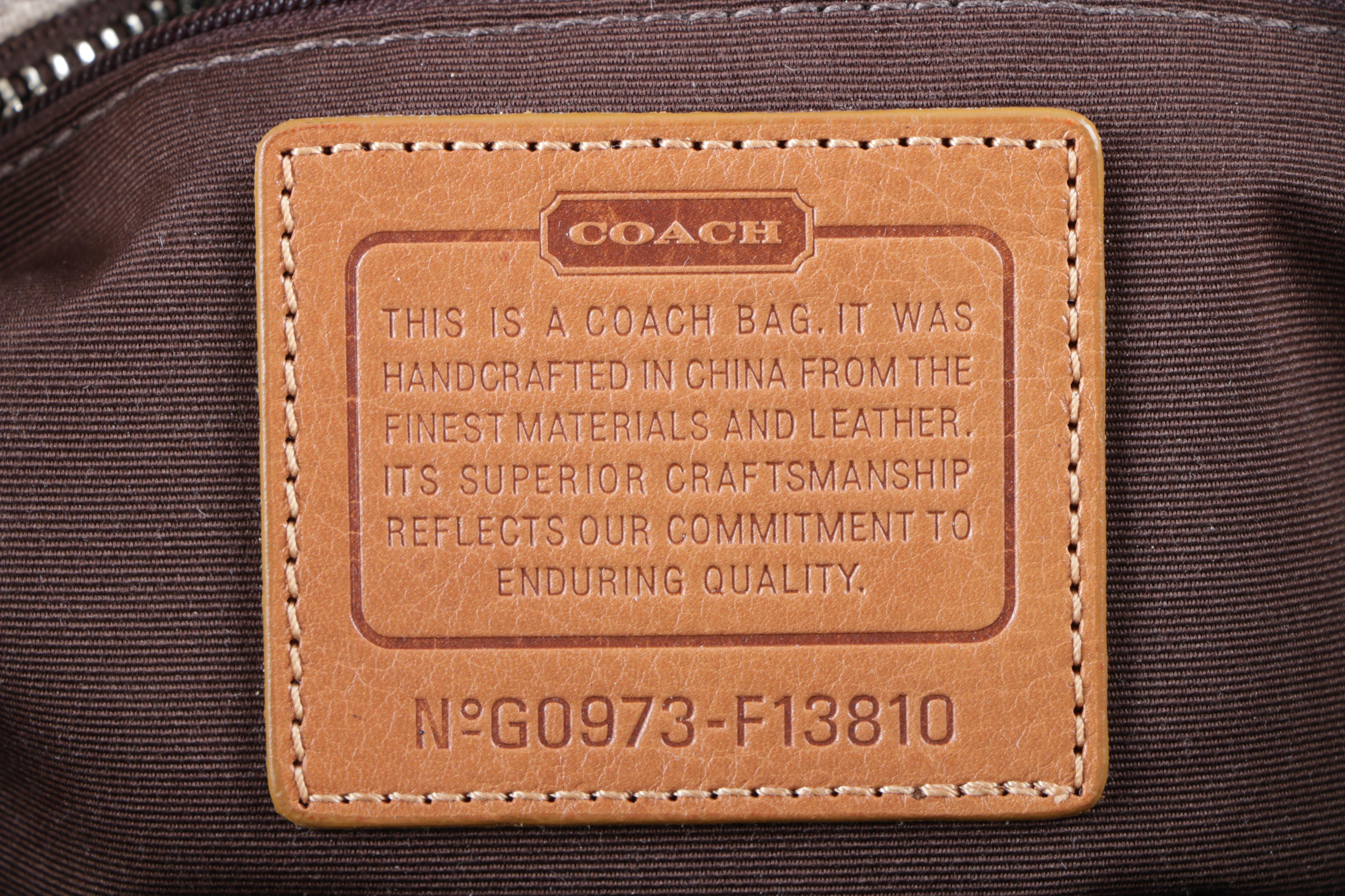 Coach Signature Canvas Handbags Including Tonal Gallery Tote