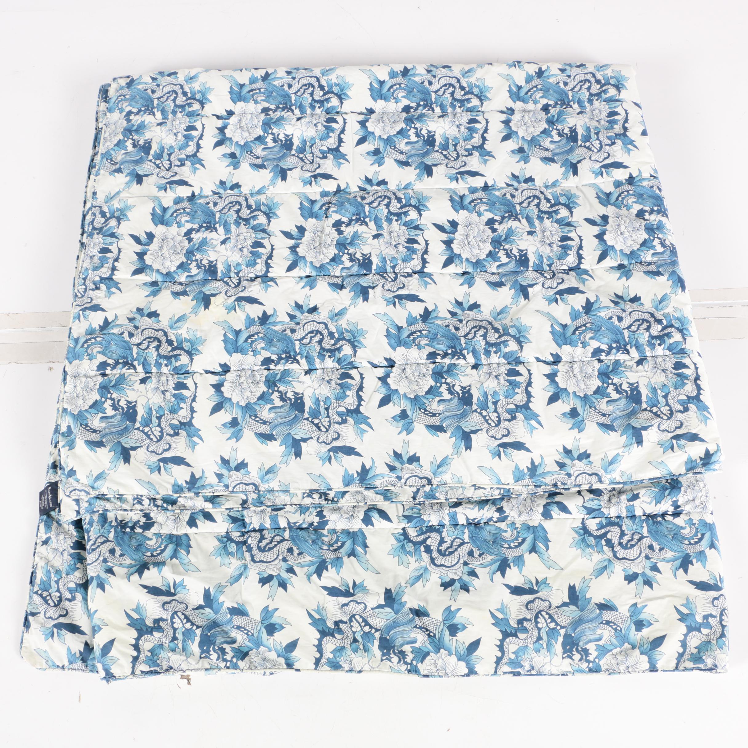 Ralph Lauren Floral Bedspread with Jane Wilner Pink "Toile Orientale" Duvet