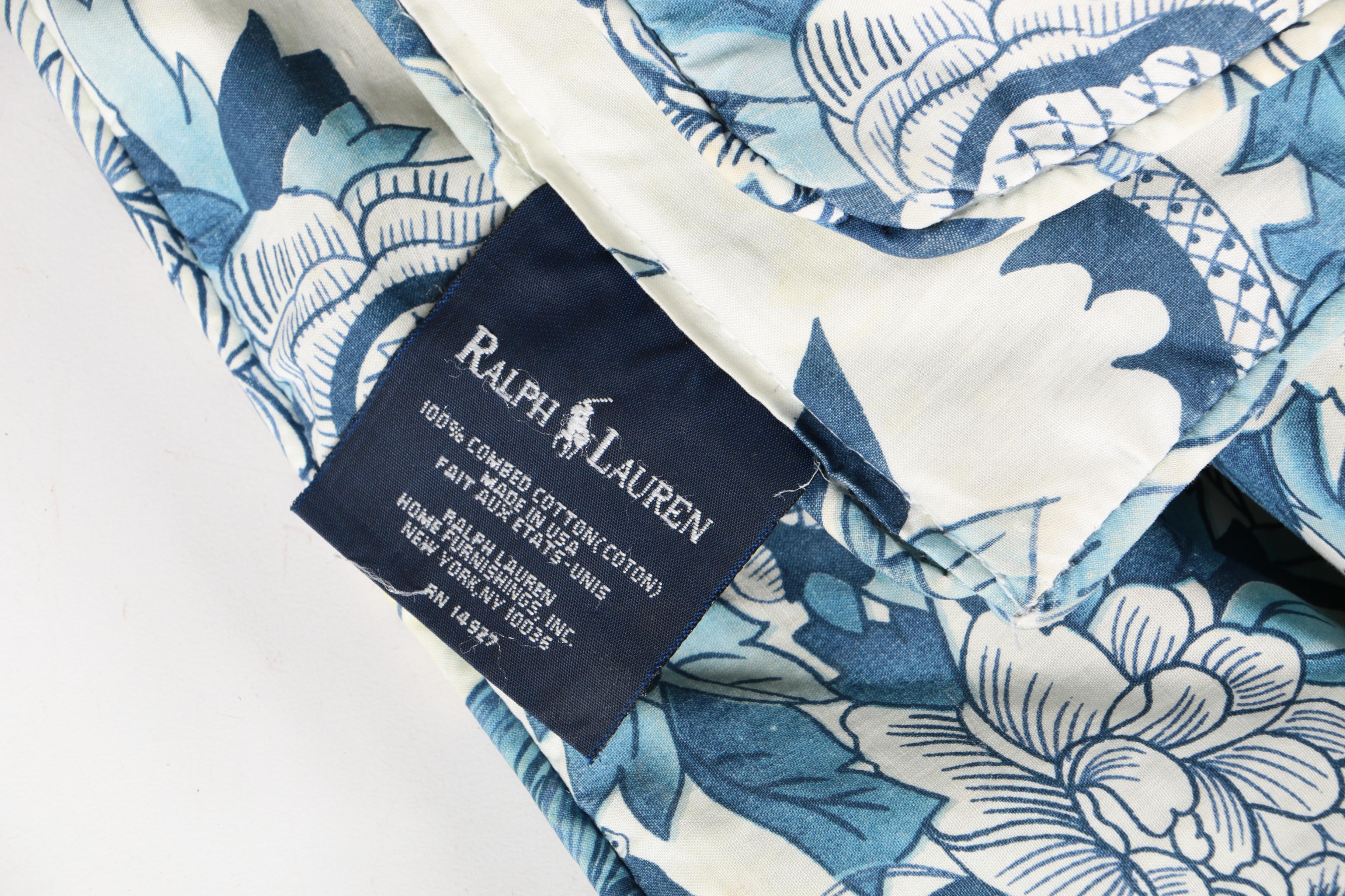 Ralph Lauren Floral Bedspread with Jane Wilner Pink "Toile Orientale" Duvet