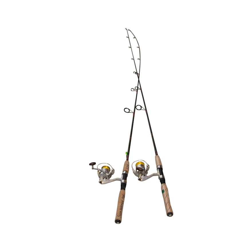 Two Pflueger Trion GX-7 Fishing Rods