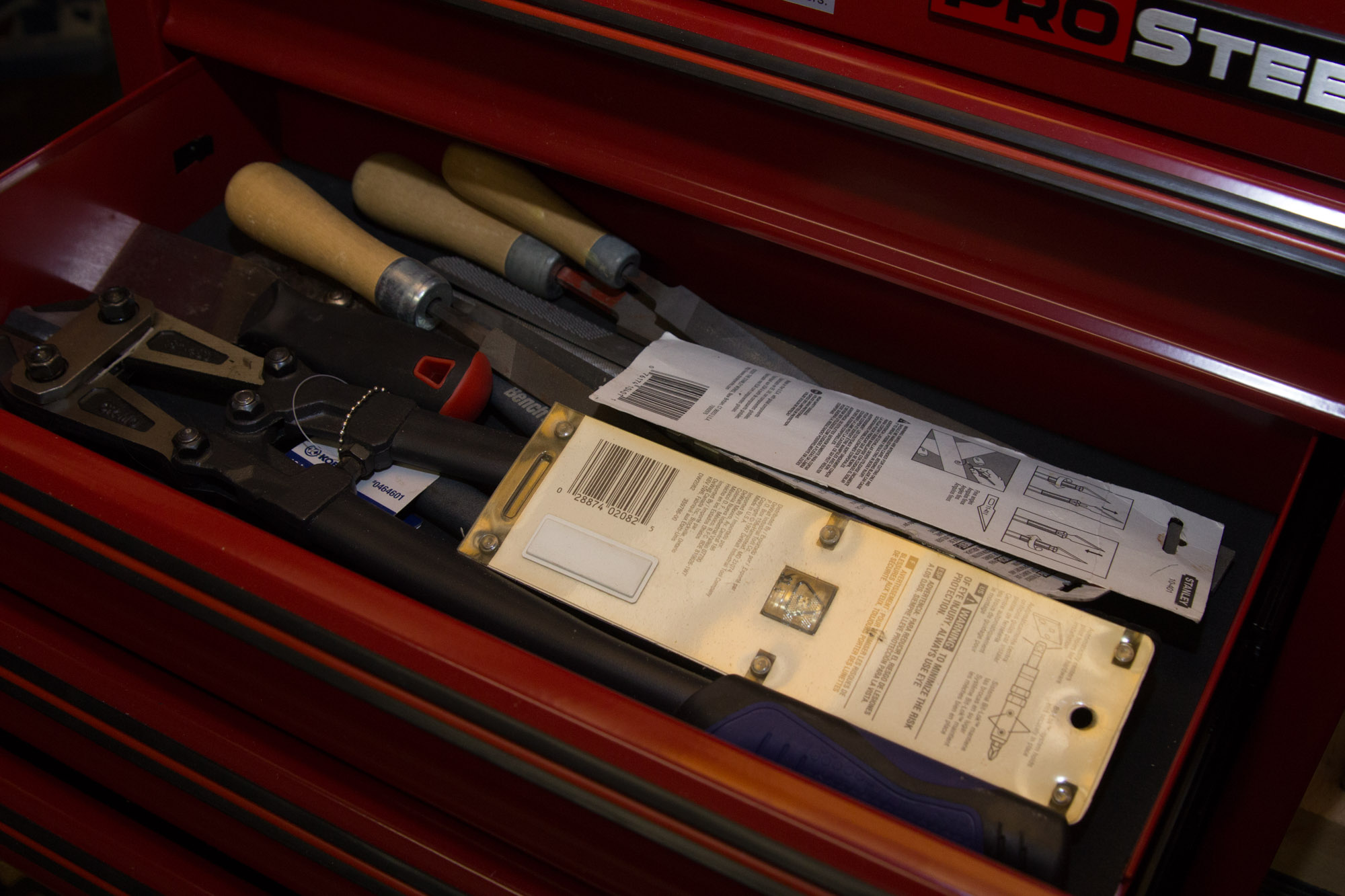 ProSteel Rolling Stacking Tool Chest Including Tools