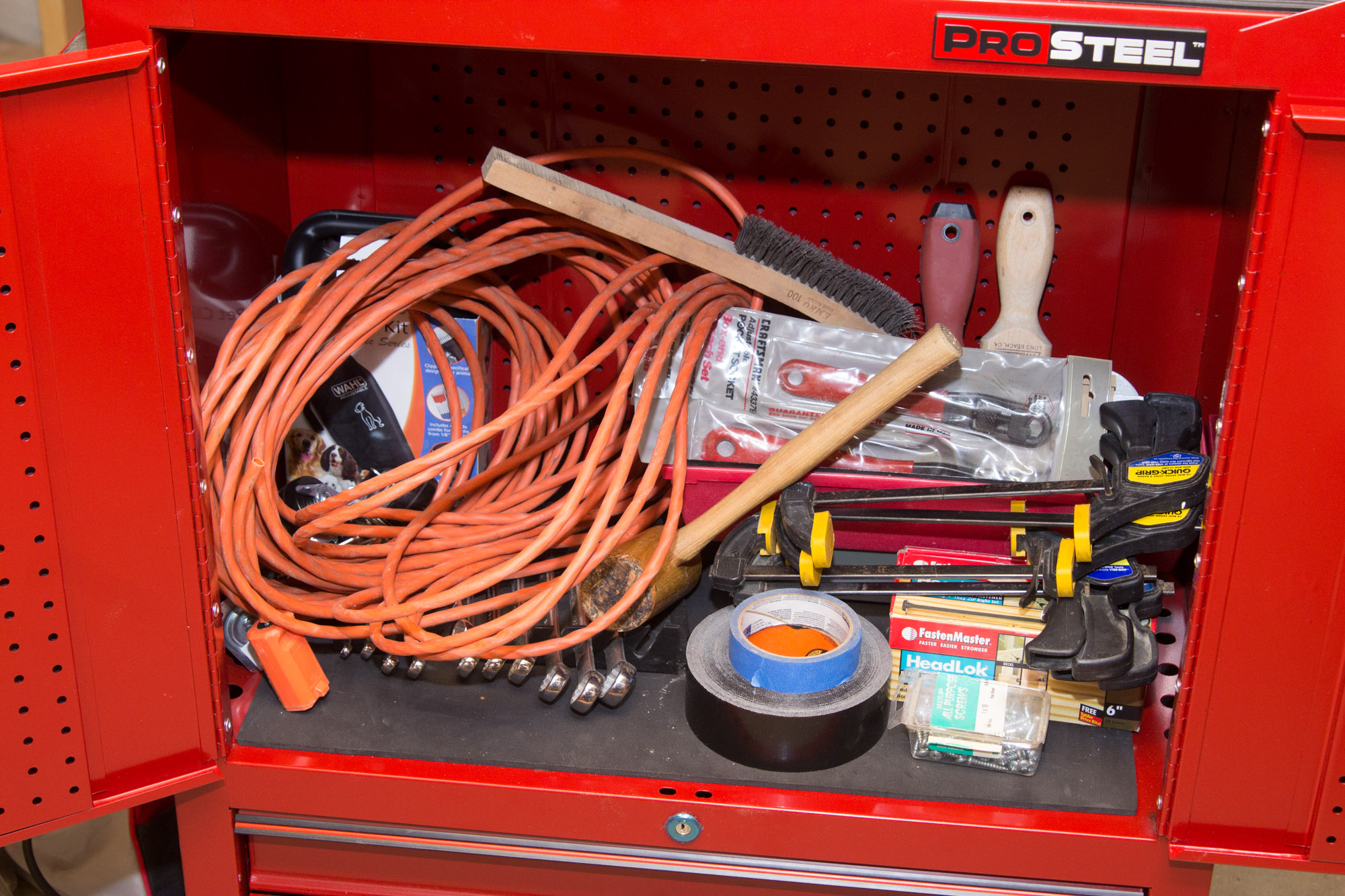 ProSteel Rolling Stacking Tool Chest Including Tools
