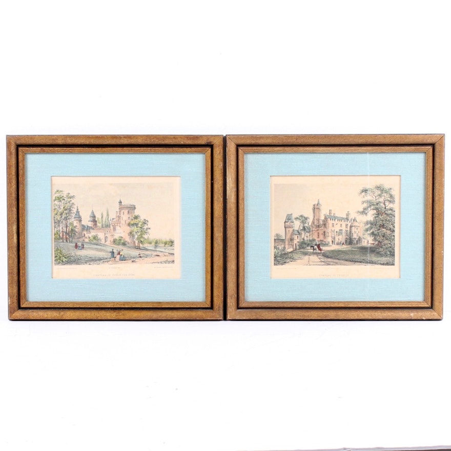 Chateau Framed Lithographs