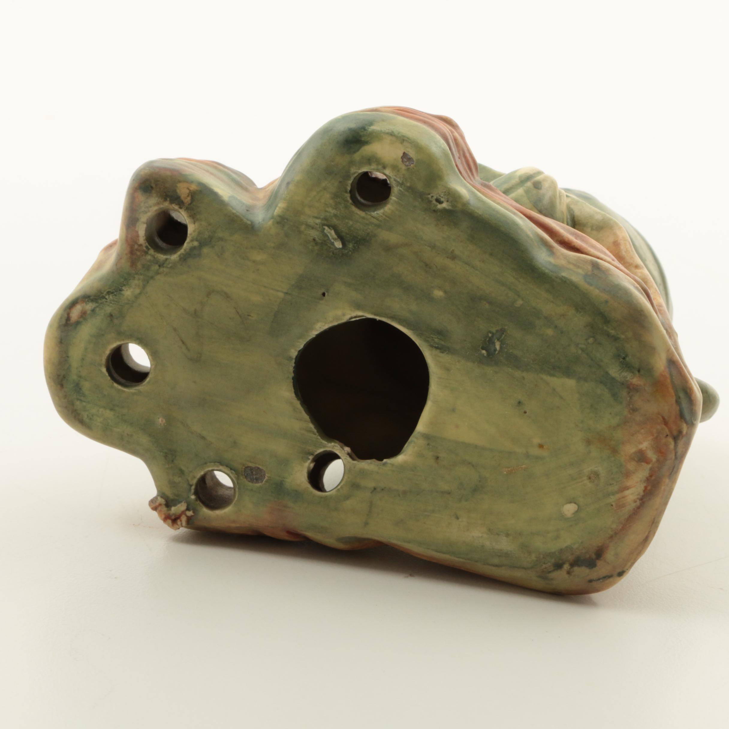 Antique Weller Pottery "Waterlily" Flower Frog