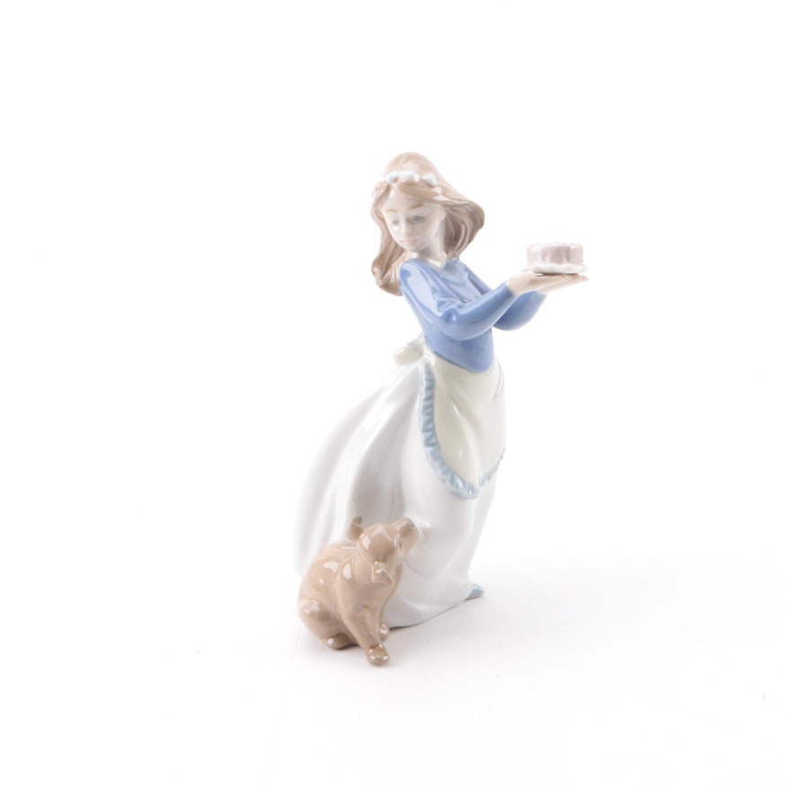 Lladro "Puppy's Birthday" Ceramic Figurine