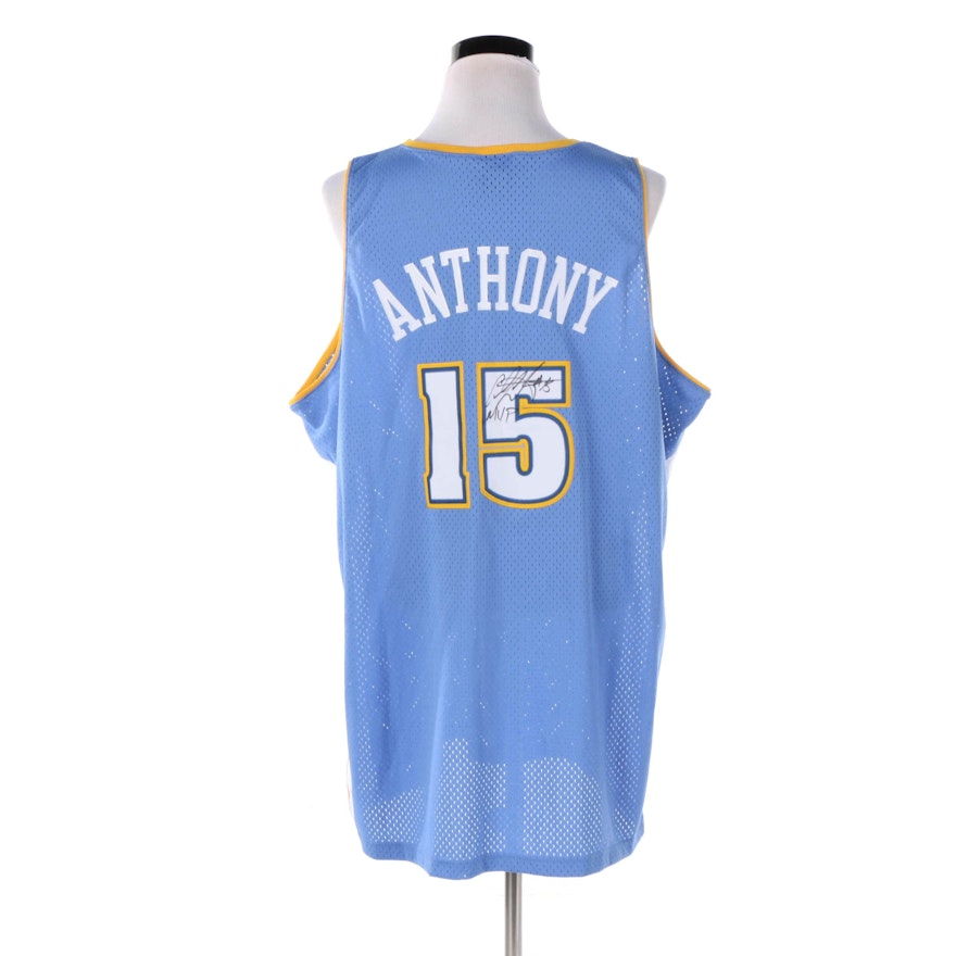 Denver Golden Nuggets Jersey Signed by Carmelo Anthony