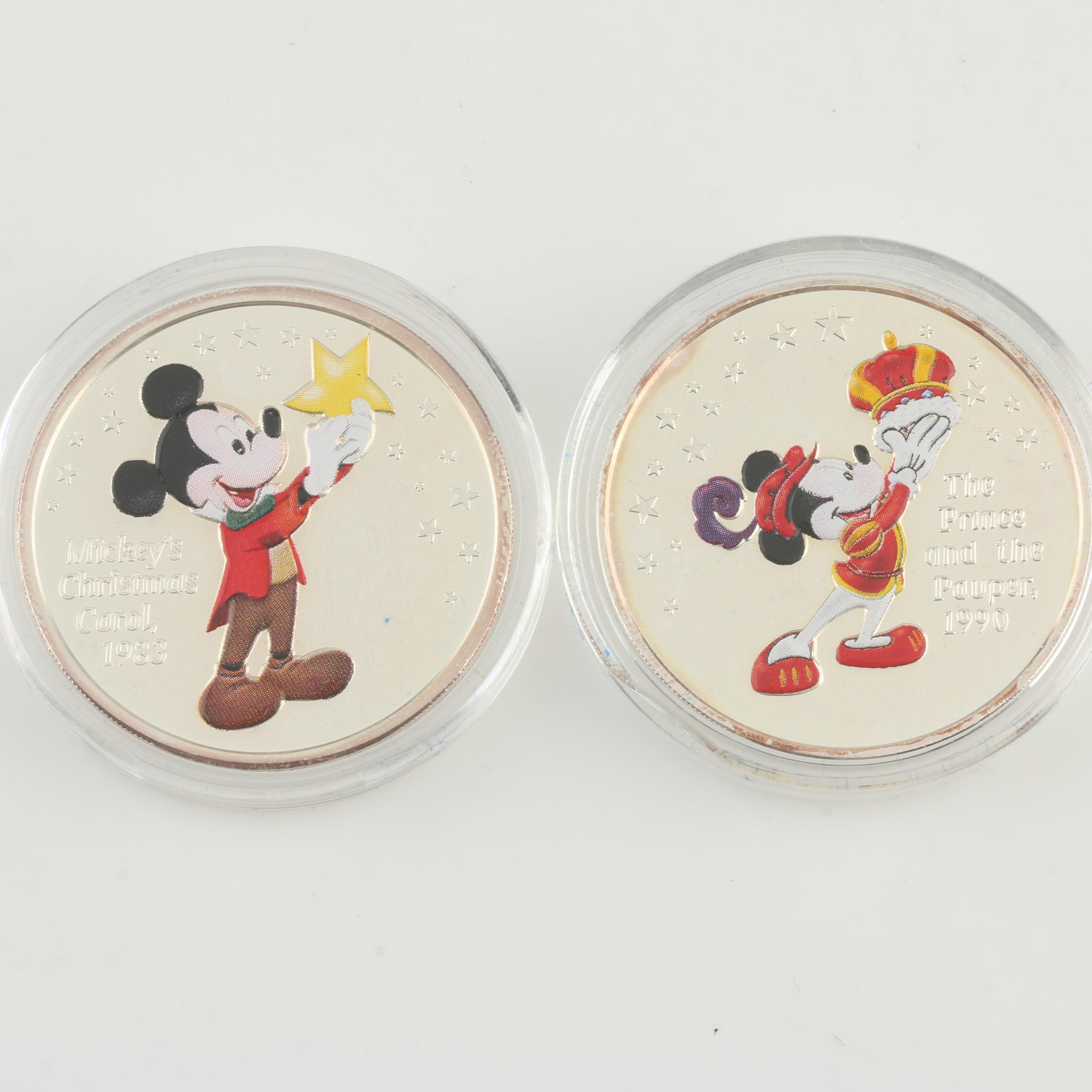 Disney 75 Years of Mickey Silver Proof Medallion Set