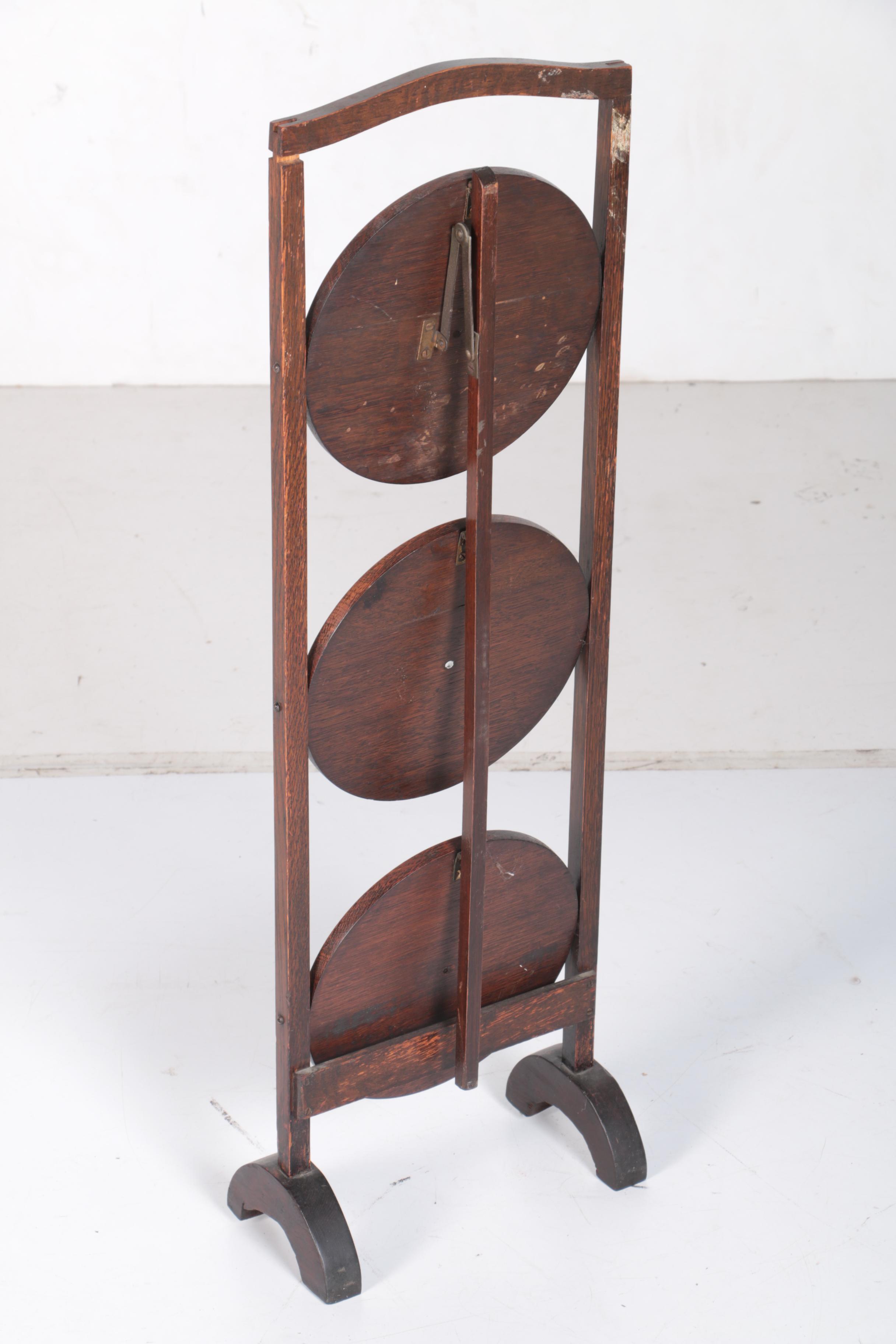 Vintage Oak Folding Pie Shelf