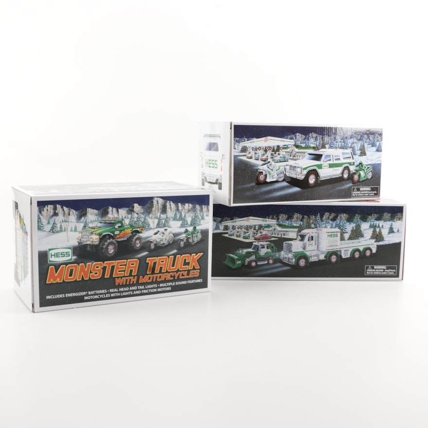 Three Hess Trucks