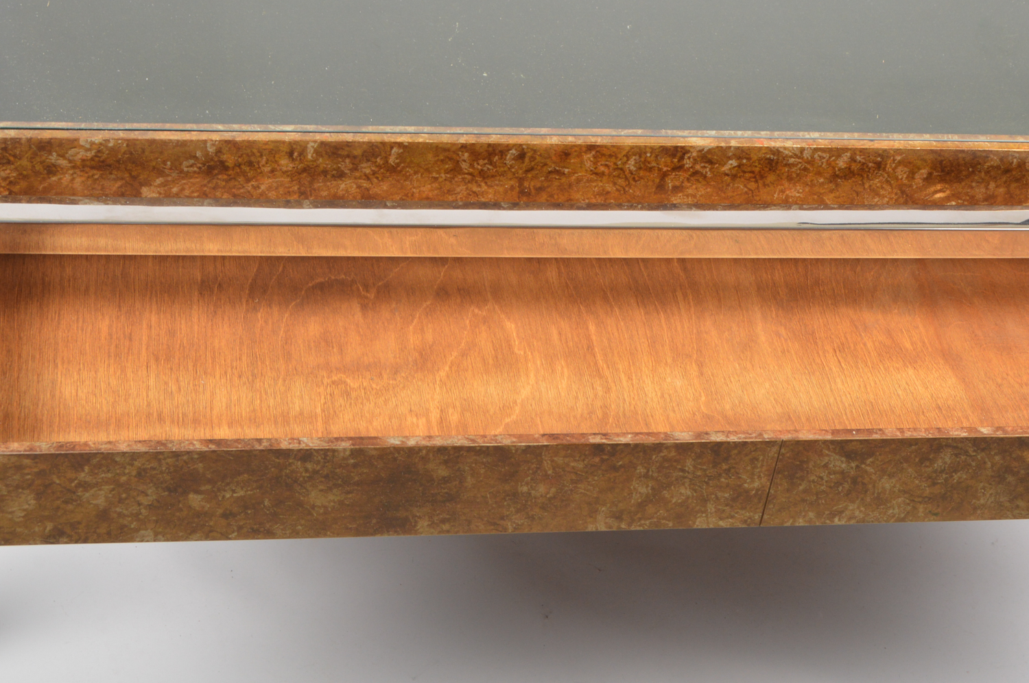 Modern Glass Top Display Coffee Table