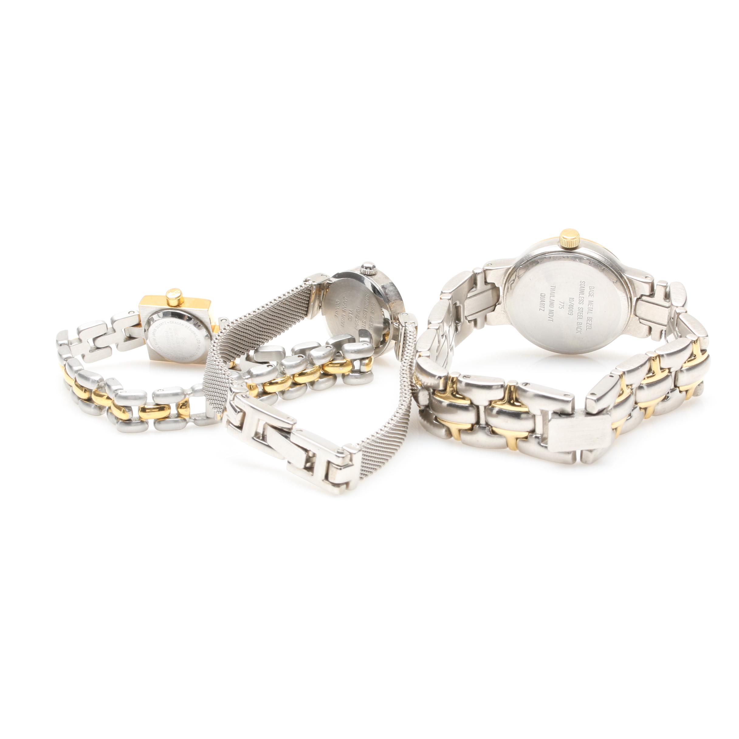 Collection of Anne Klein II and Skagen Watches