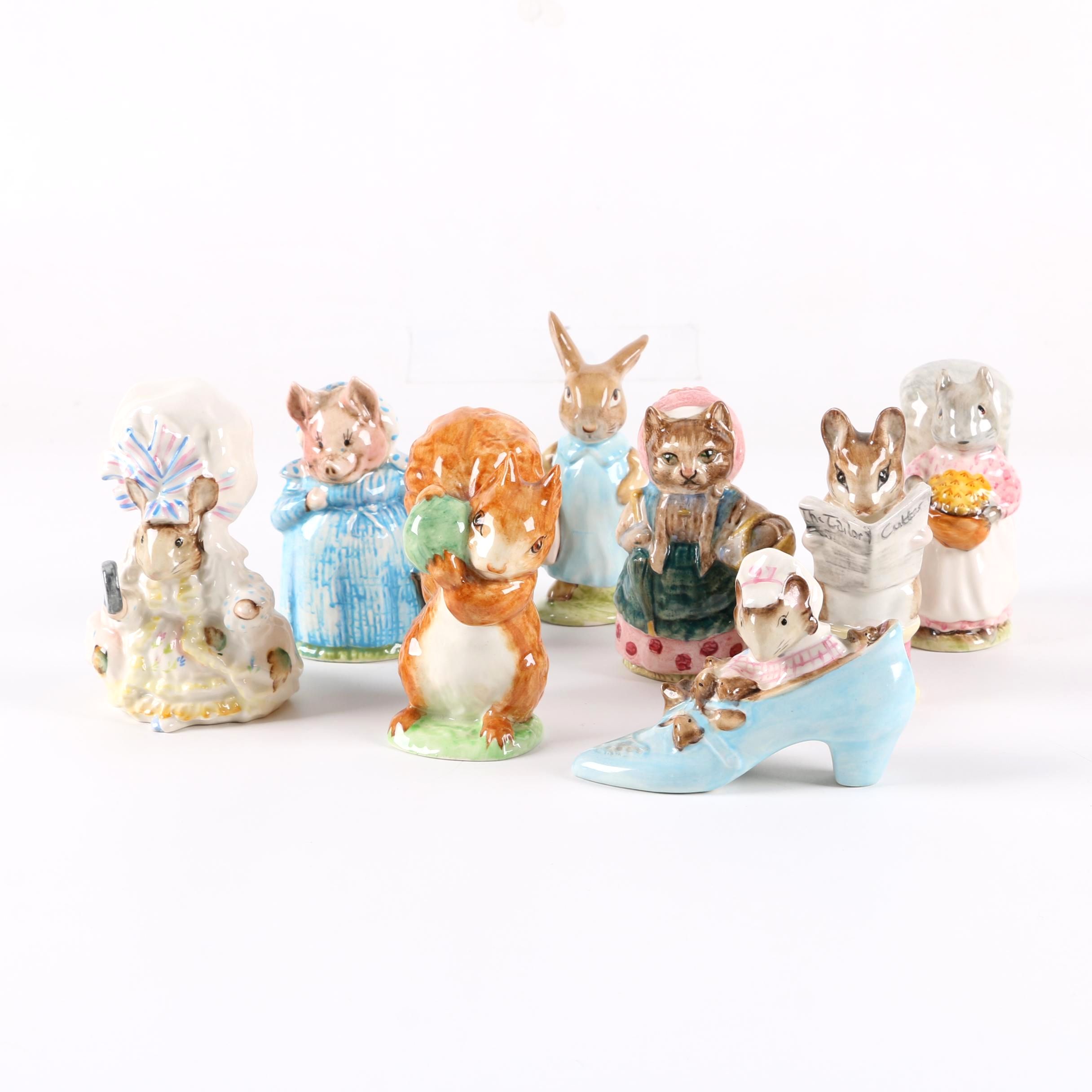 Mid-Century Beswick "Beatrix Potter" Porcelain Figurines