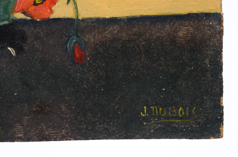 J. Dubois Vintage Oil Painting of a Still Life