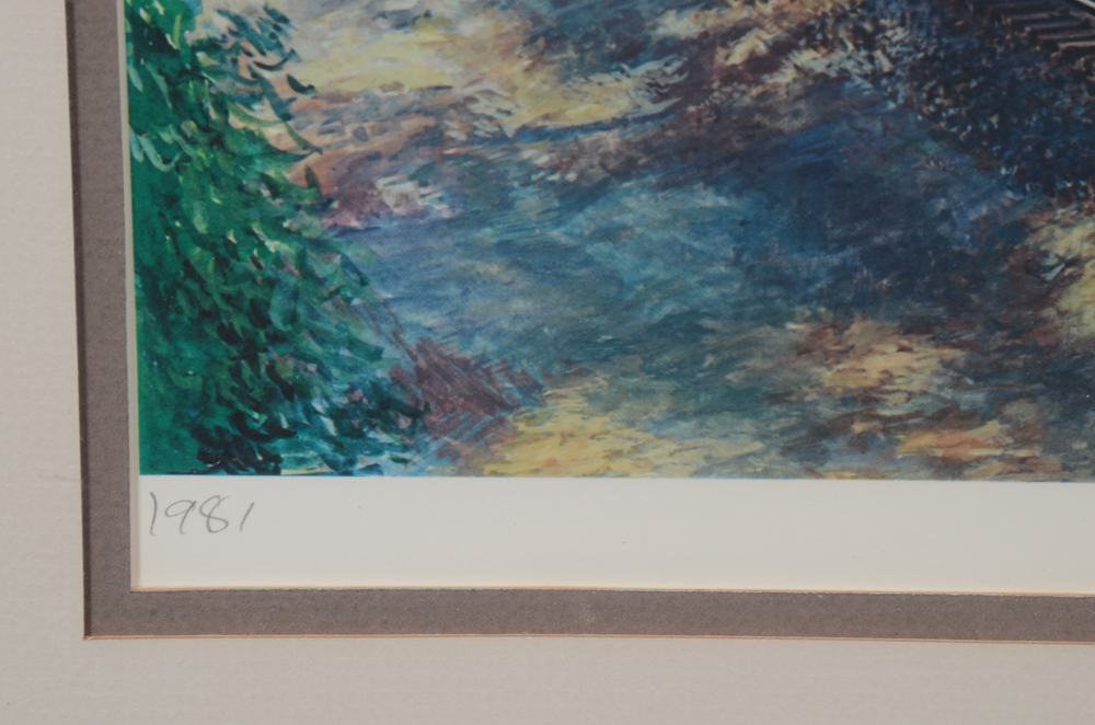 Theodore Xaras Vintage Collotype Print "Doubleheading up Horseshoe Curve"