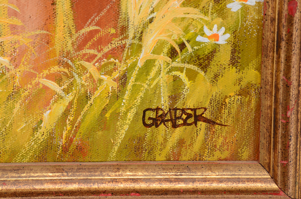 Joan Graber Oil Painting "The White Hat"