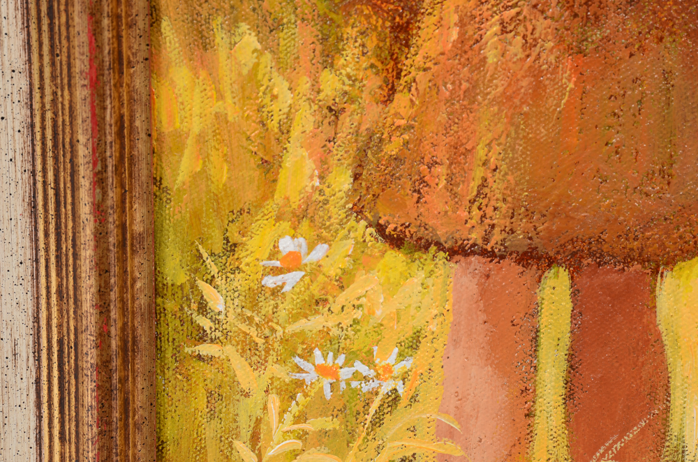 Joan Graber Oil Painting "The White Hat"