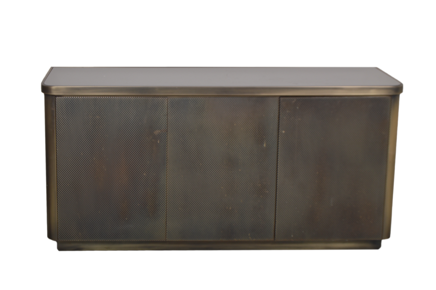 Brushed Metal Credenza