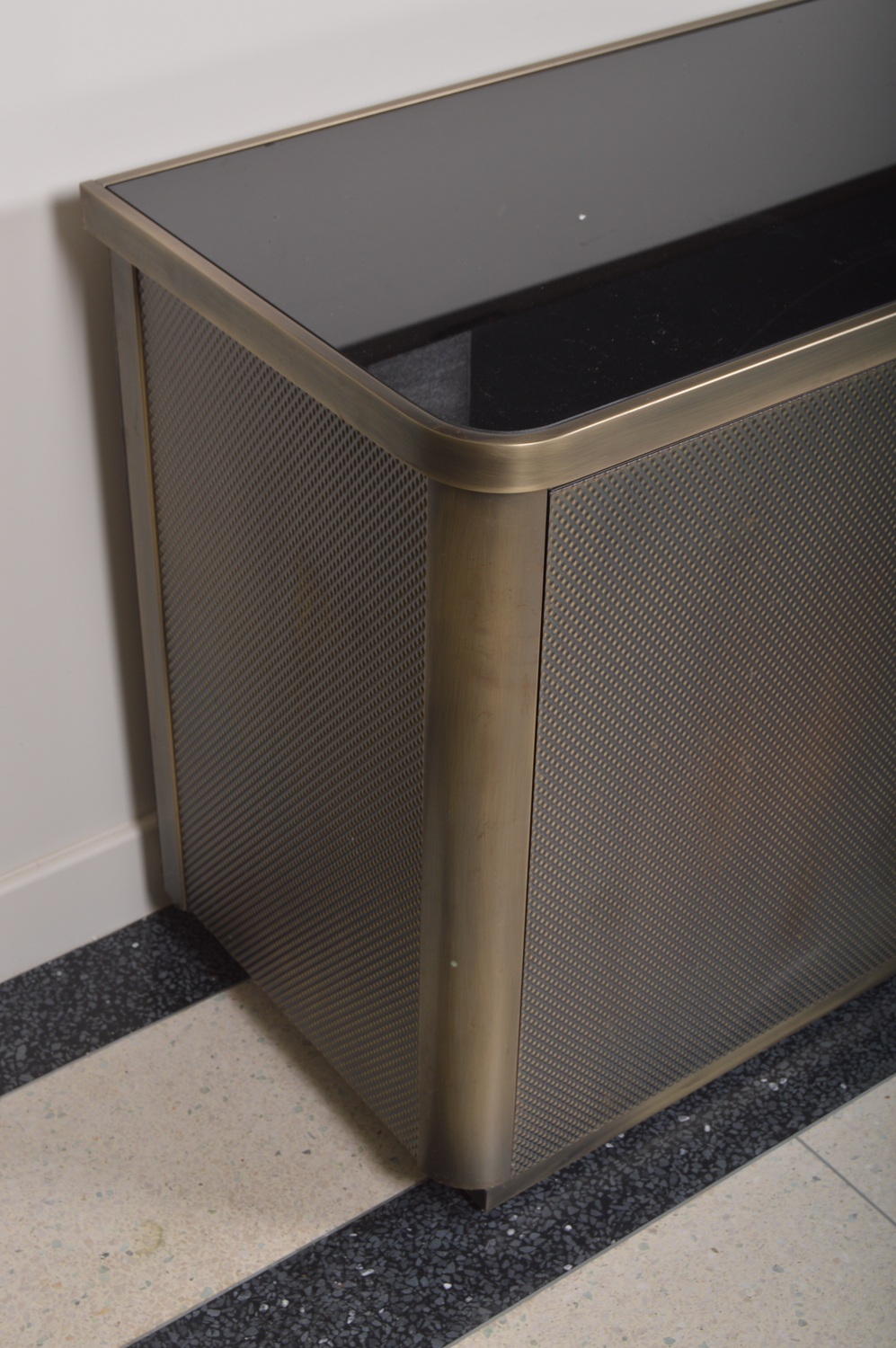 Brushed Metal Credenza