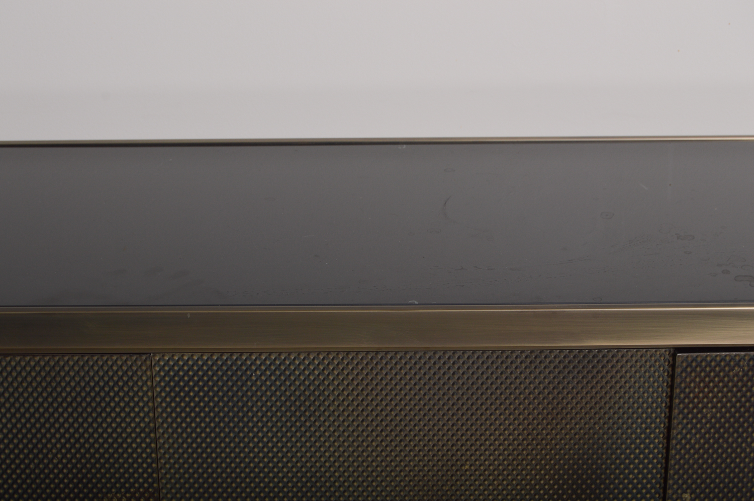 Brushed Metal Credenza
