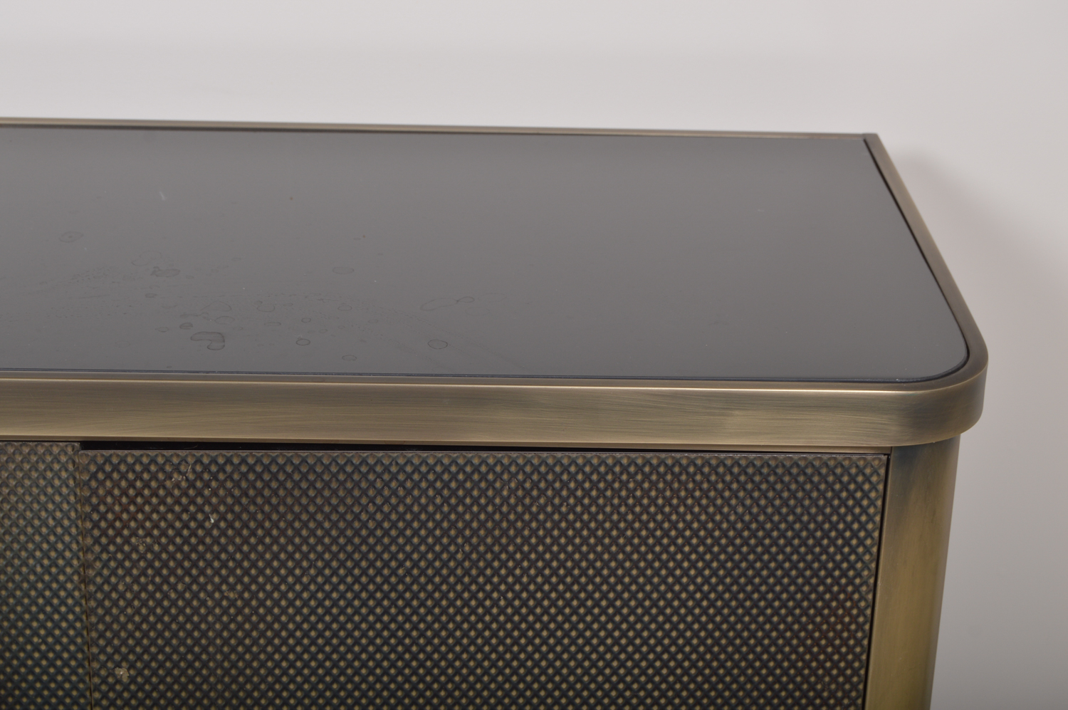 Brushed Metal Credenza