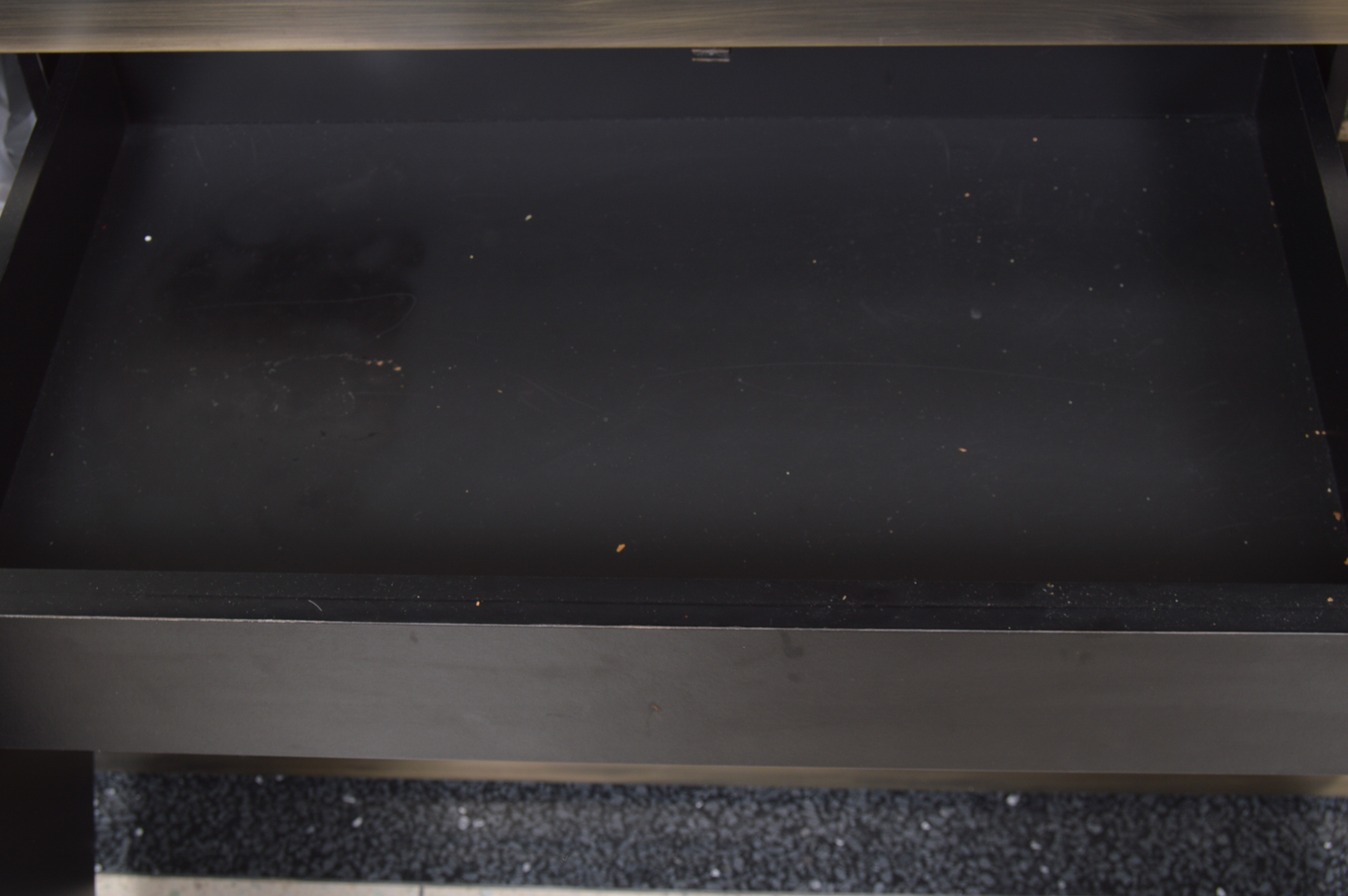 Brushed Metal Credenza