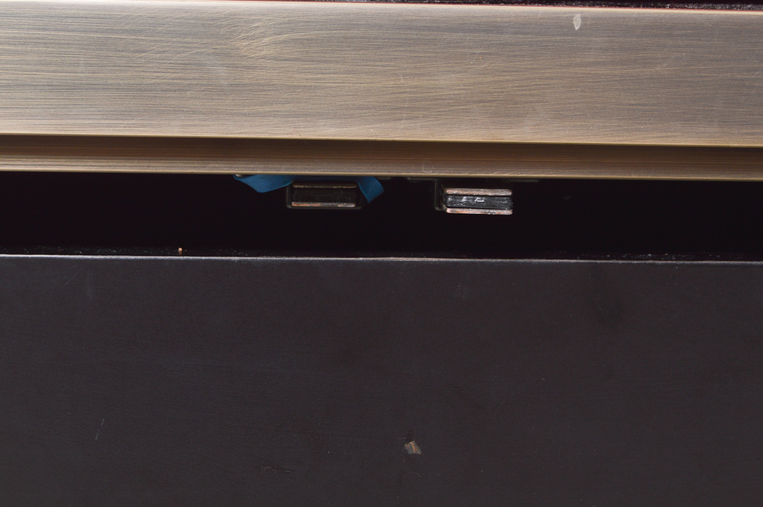 Brushed Metal Credenza