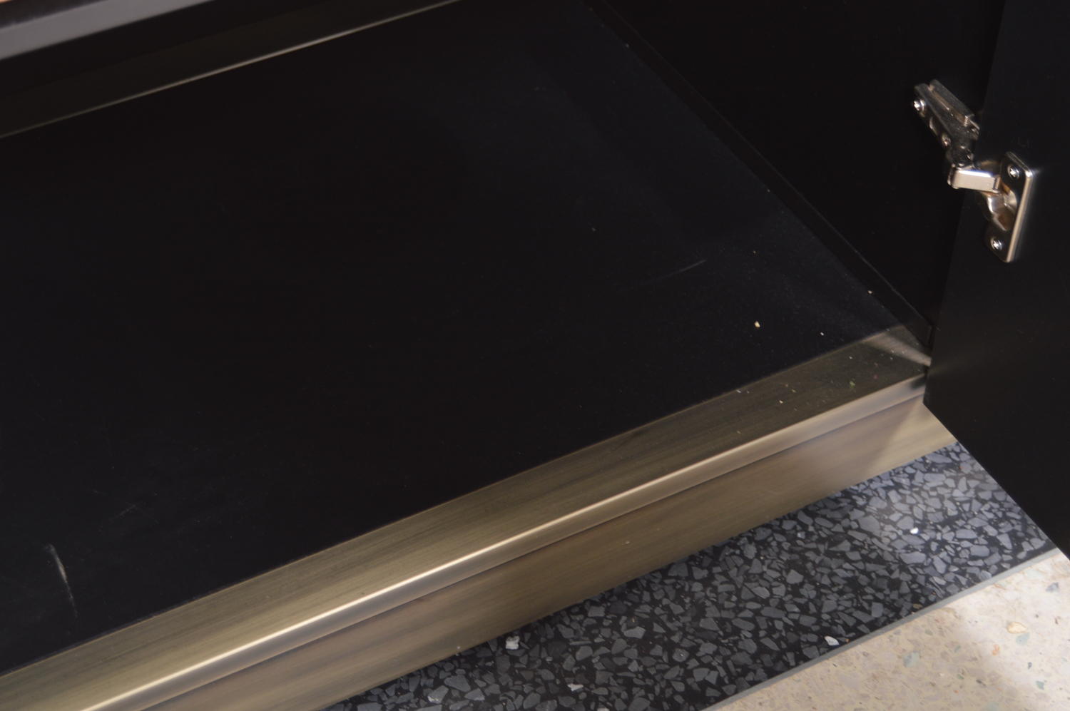 Brushed Metal Credenza