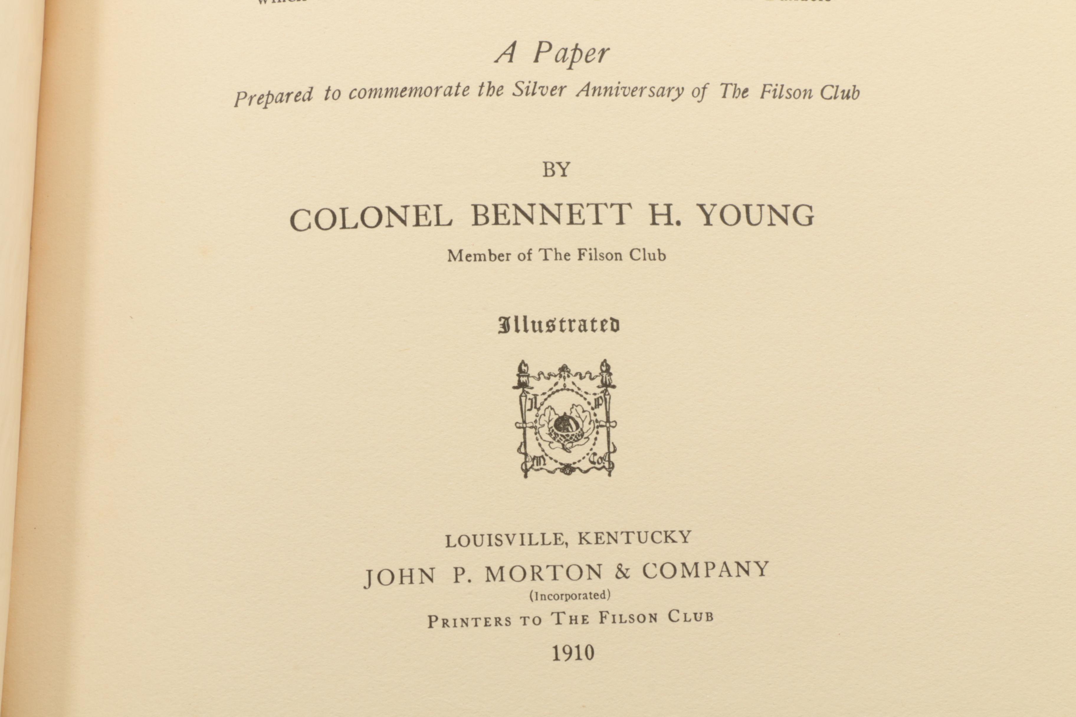 1889 "Kentucky Fossil Shells" and 1910 "The Prehistoric Men of Kentucky"