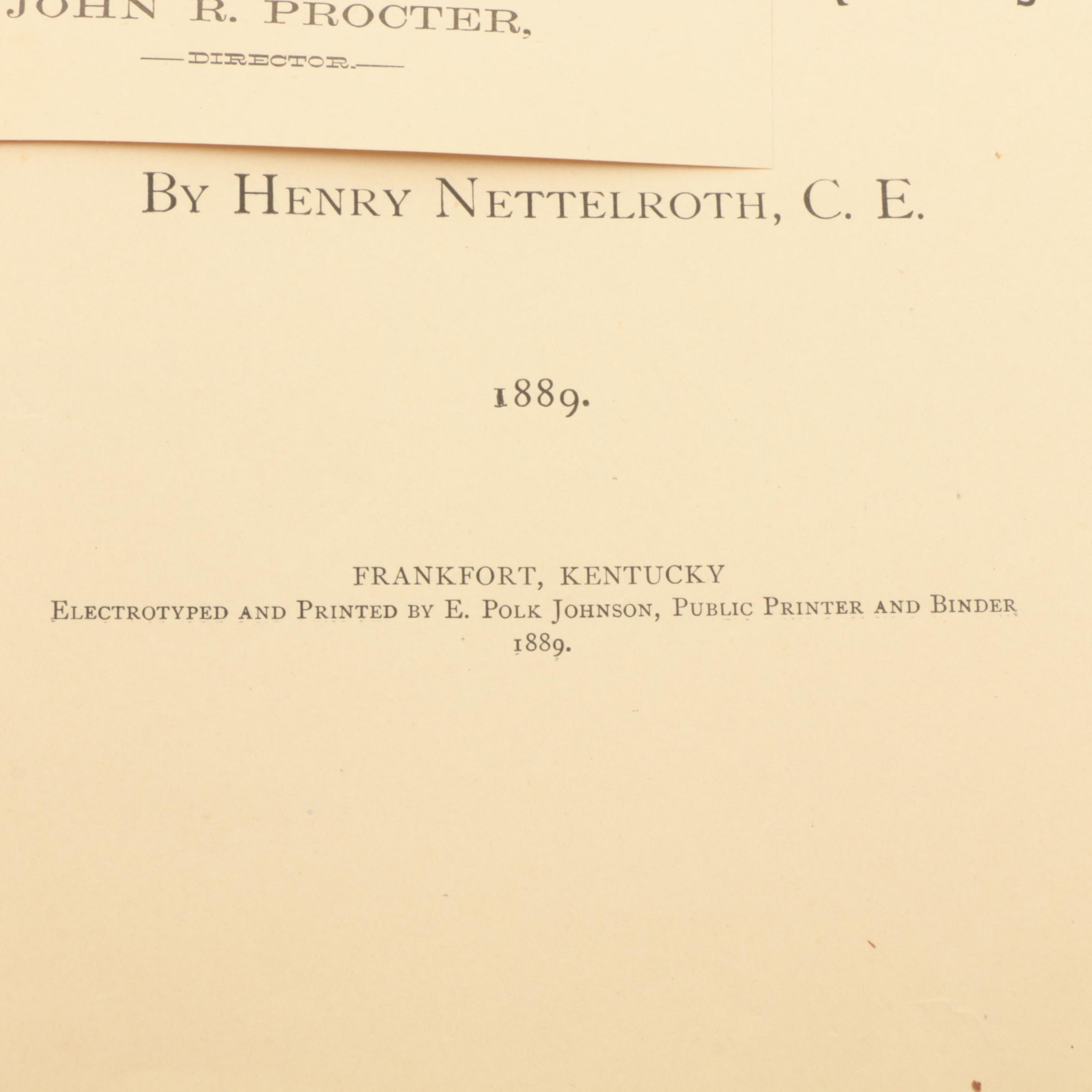 1889 "Kentucky Fossil Shells" and 1910 "The Prehistoric Men of Kentucky"