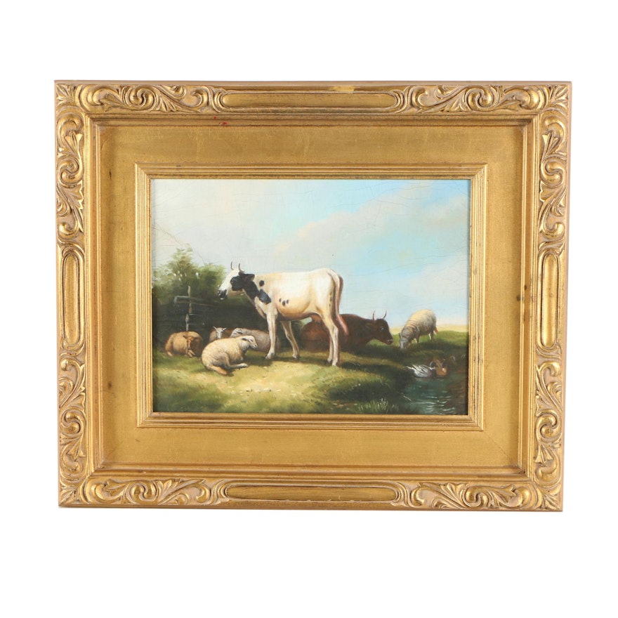 Oil Painting of Livestock