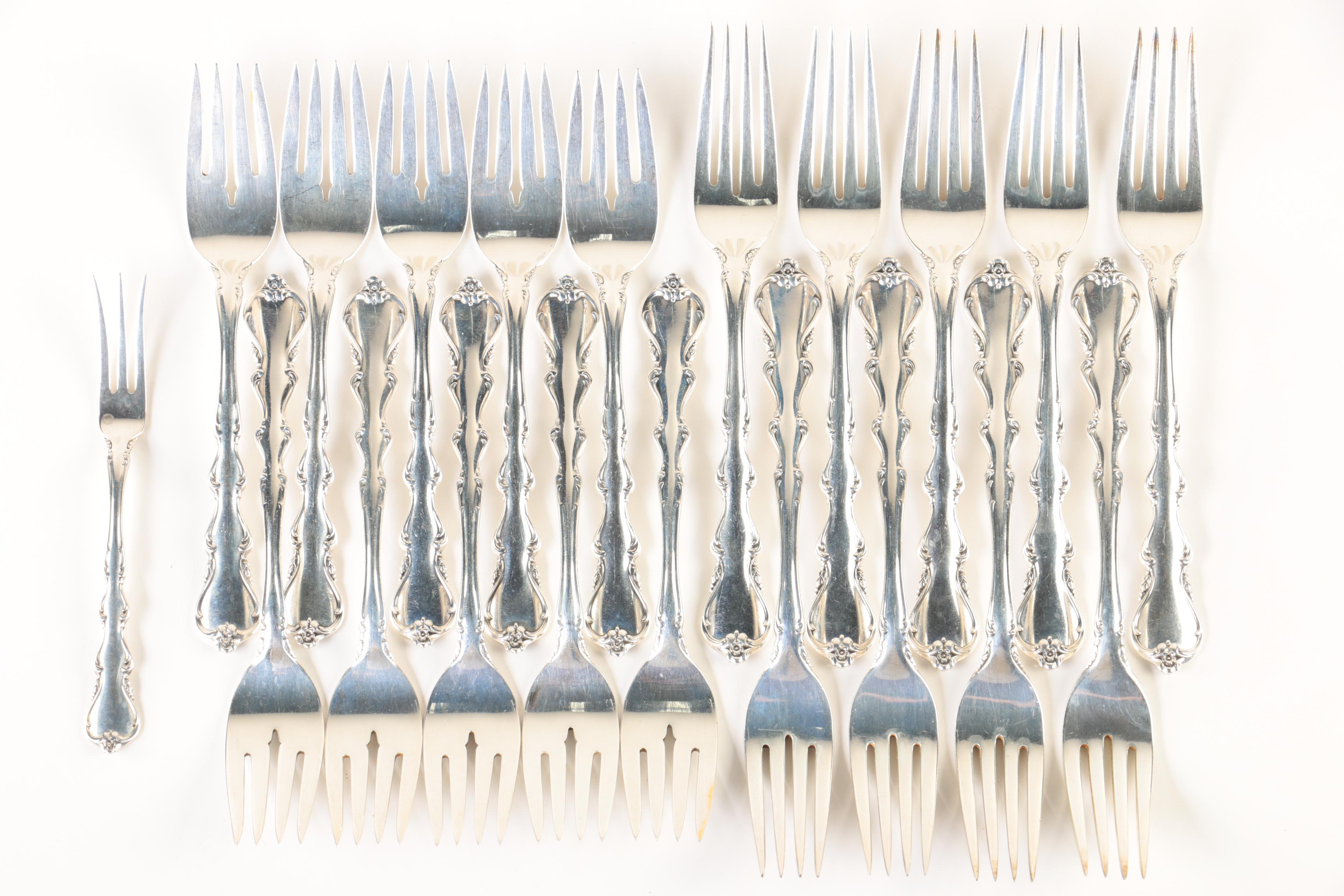 International "Angelique" Sterling Silver Flatware Set