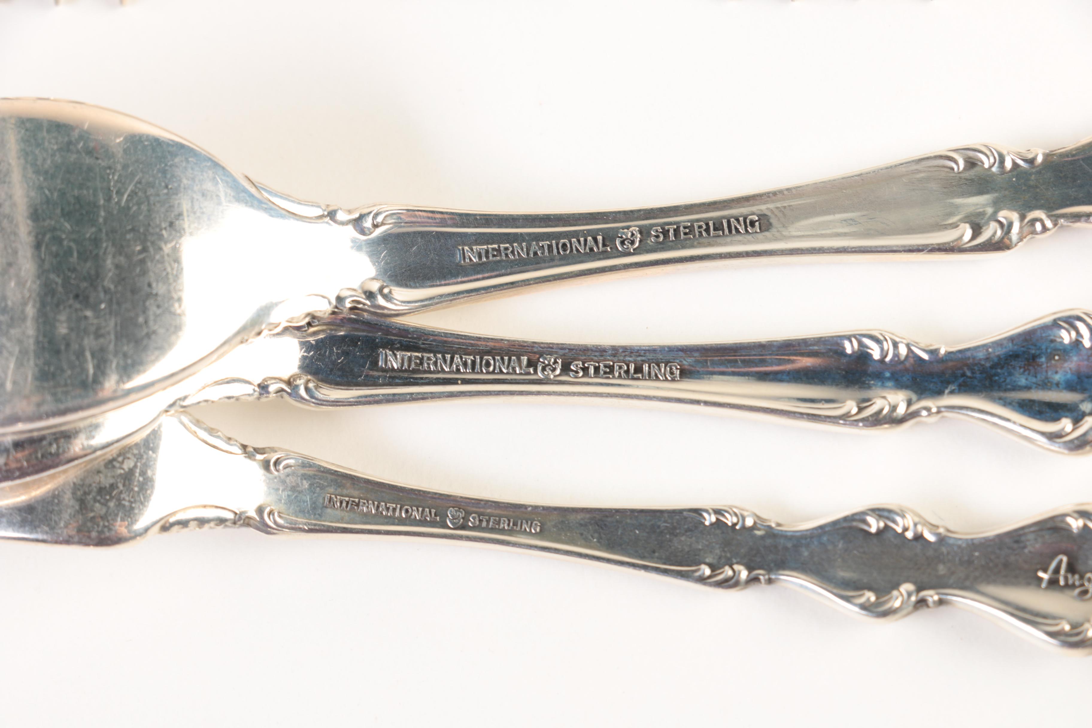 International "Angelique" Sterling Silver Flatware Set