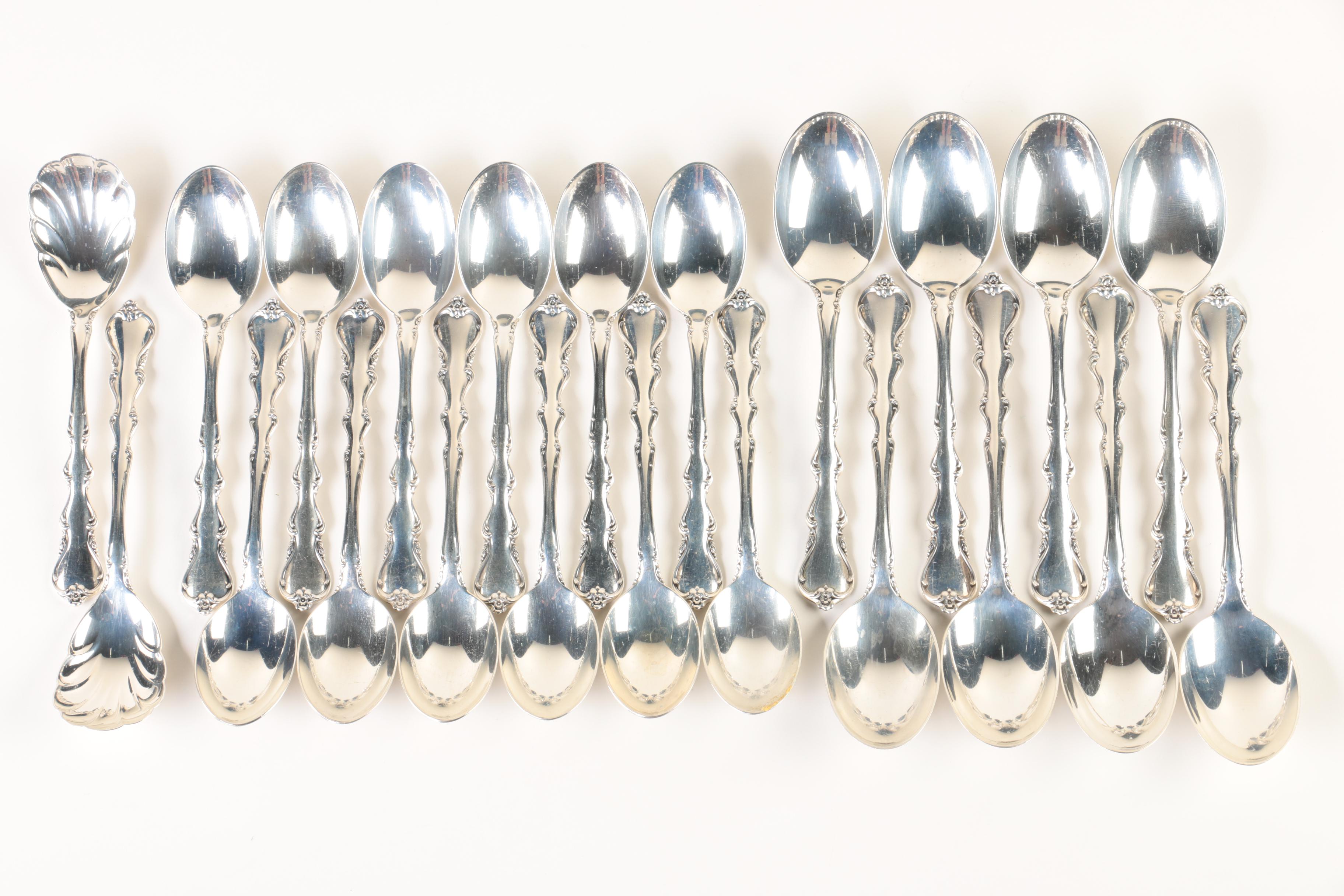 International "Angelique" Sterling Silver Flatware Set